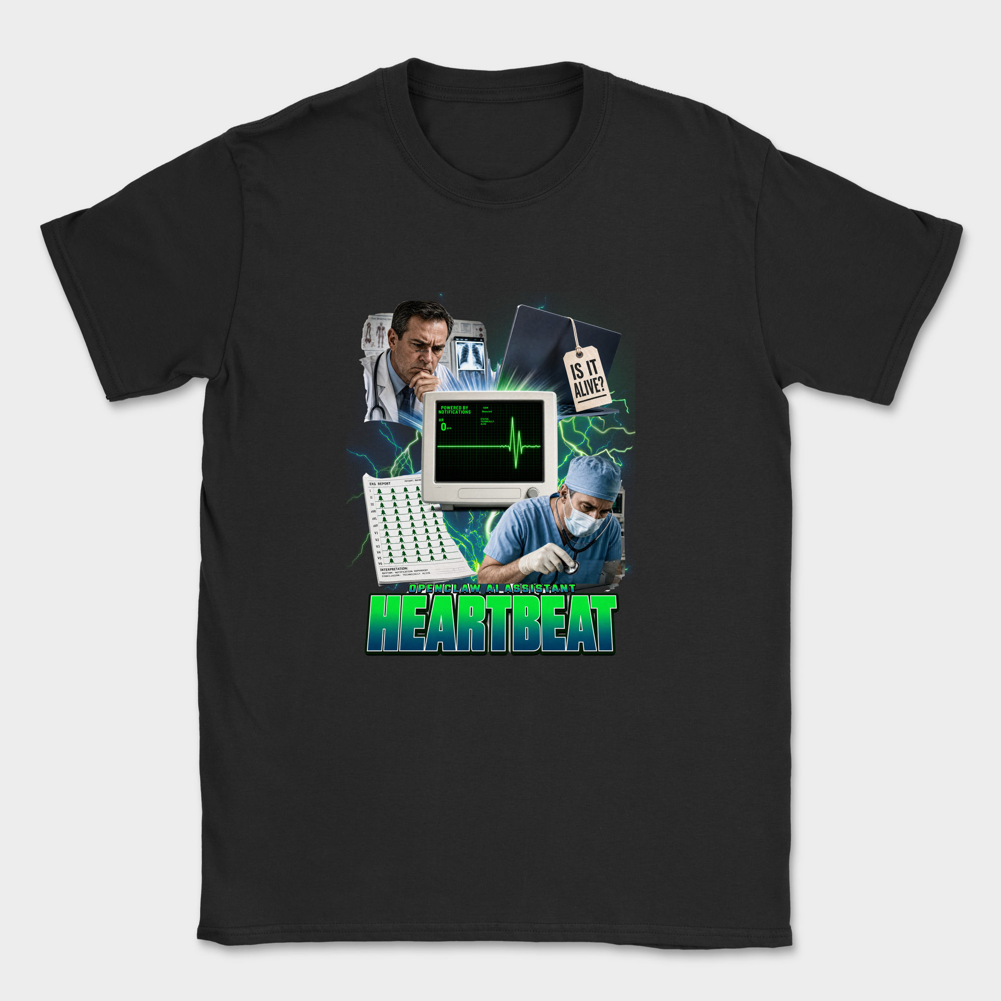 Heartbeat Shirt — Black