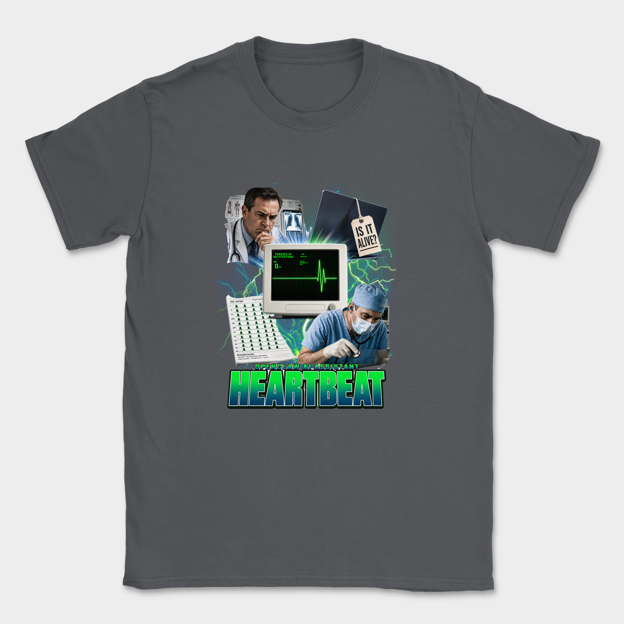 Heartbeat Shirt — Dark Heather