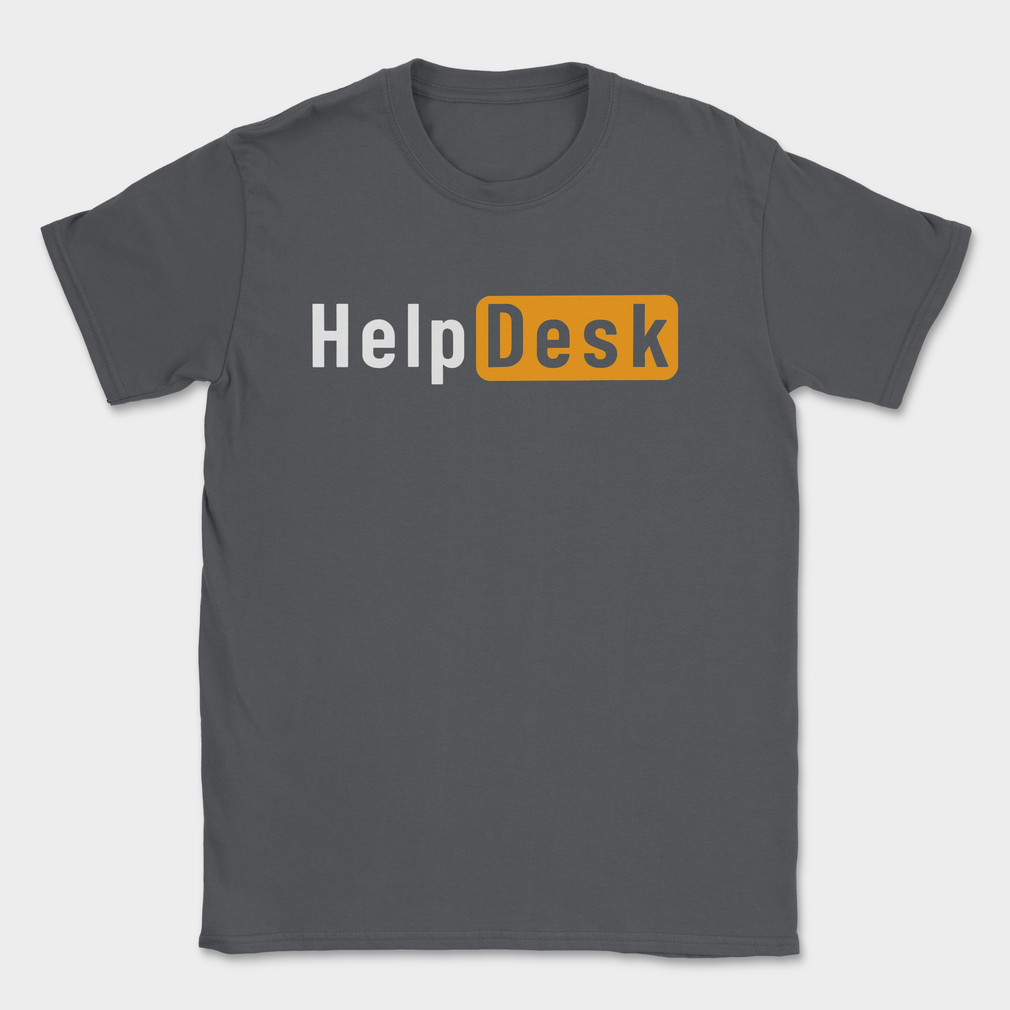 help desk shirt — Dark Heather Grey