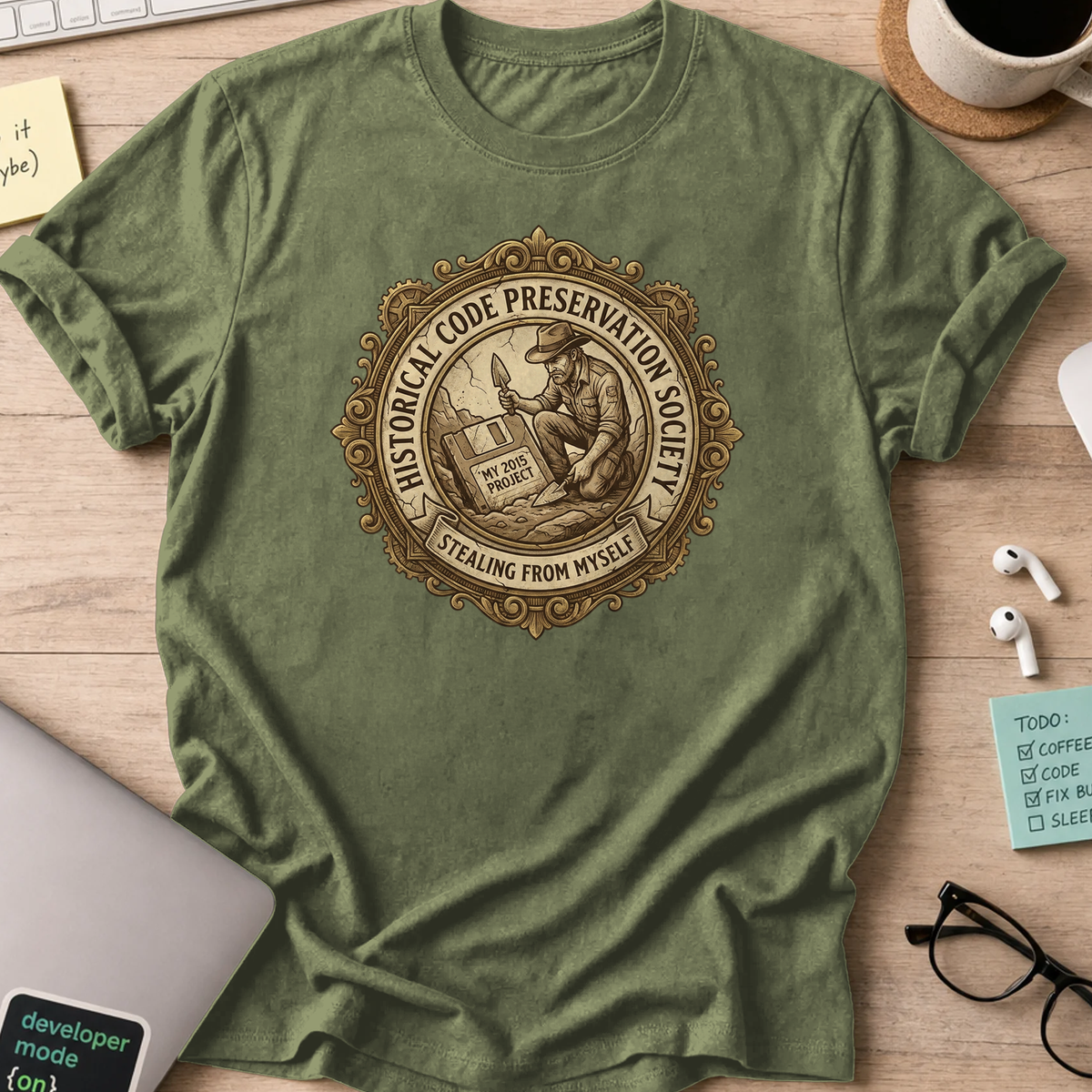 historical code shirt - Military Green