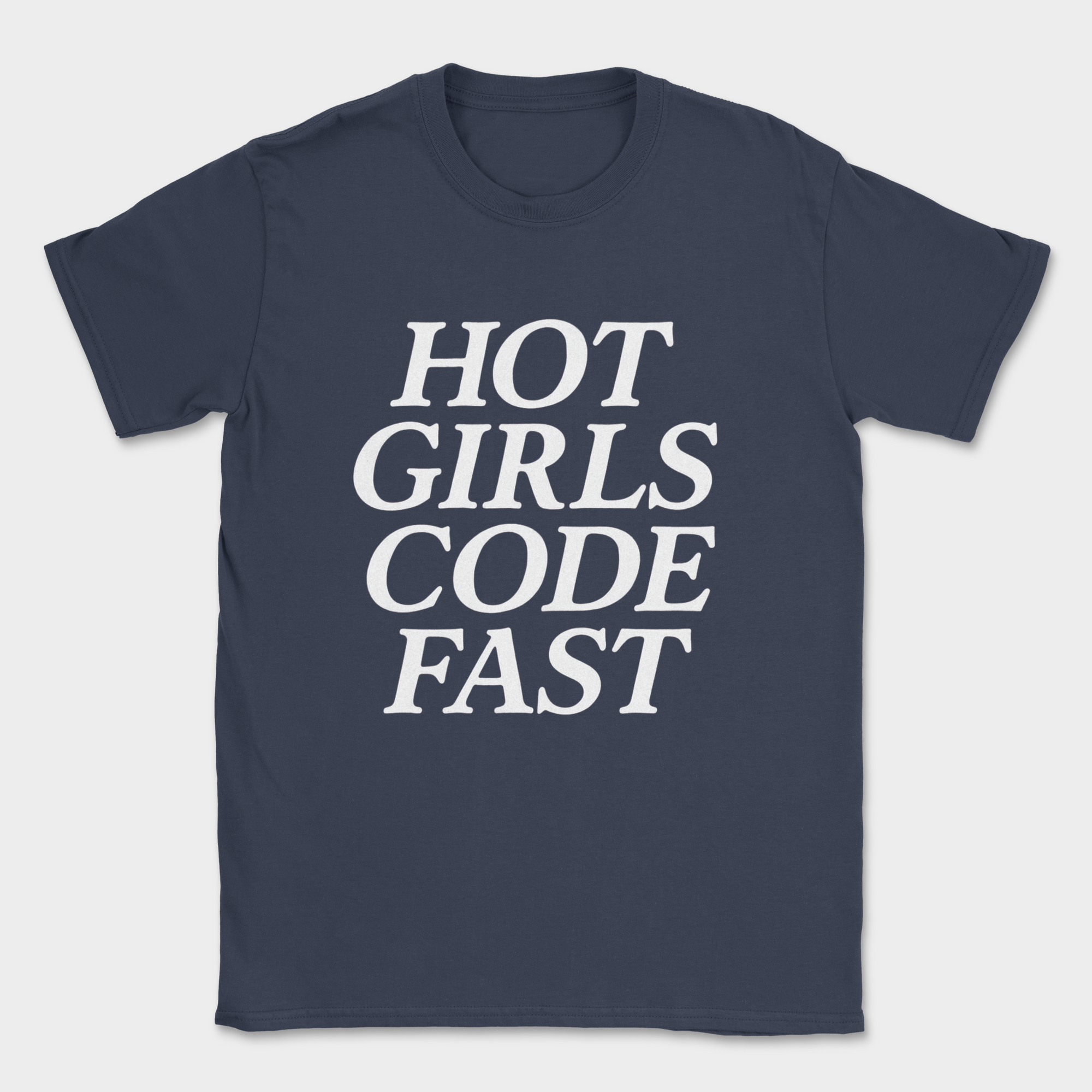 hot girls code fast shirt — Navy