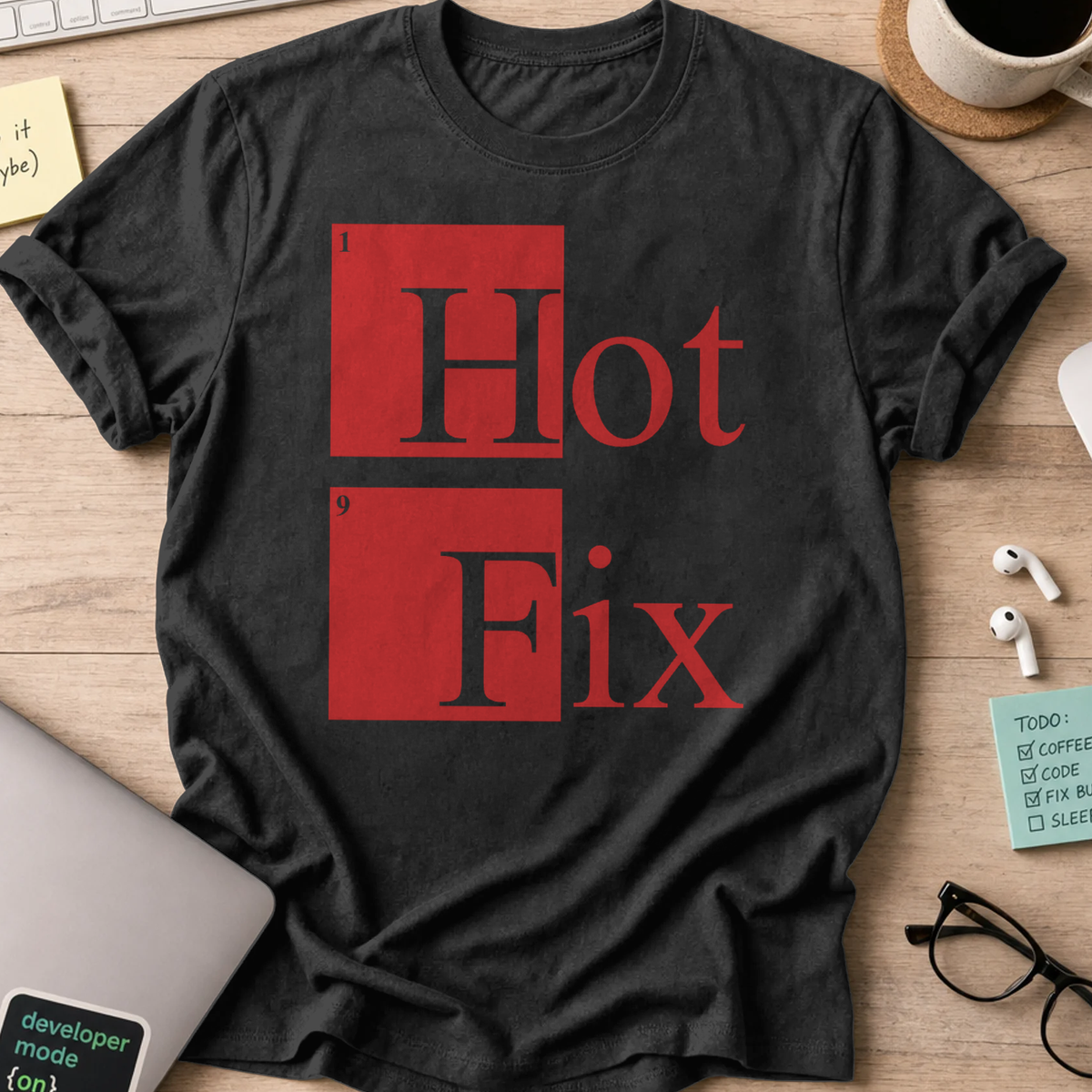 hot fix shirt - Black