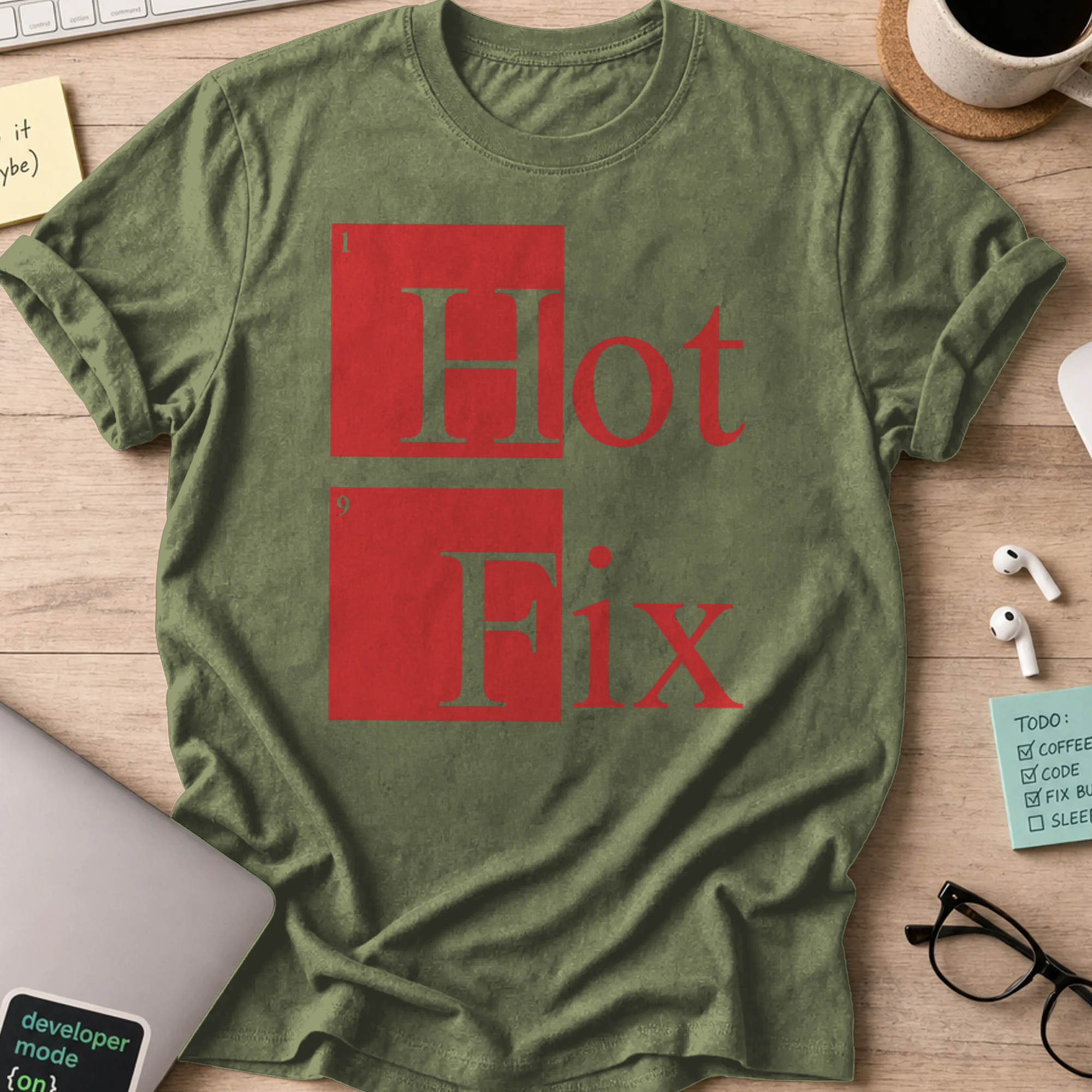 hot fix shirt - Military Green