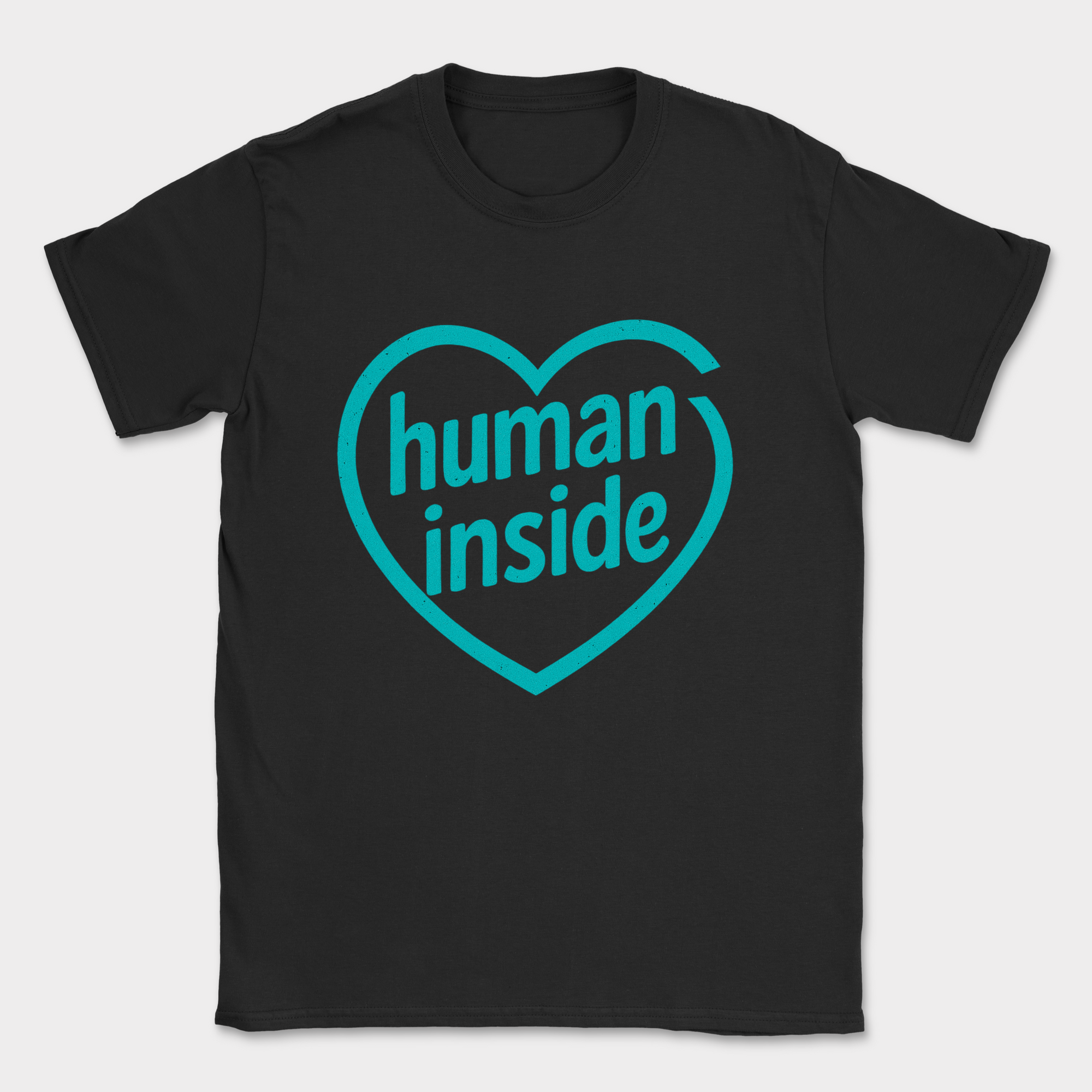 human inside shirt — Black
