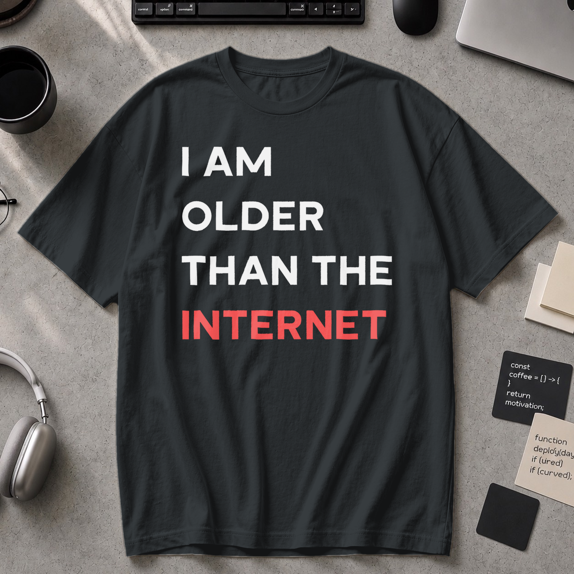 I am older than the internet Premium Shirt - Black