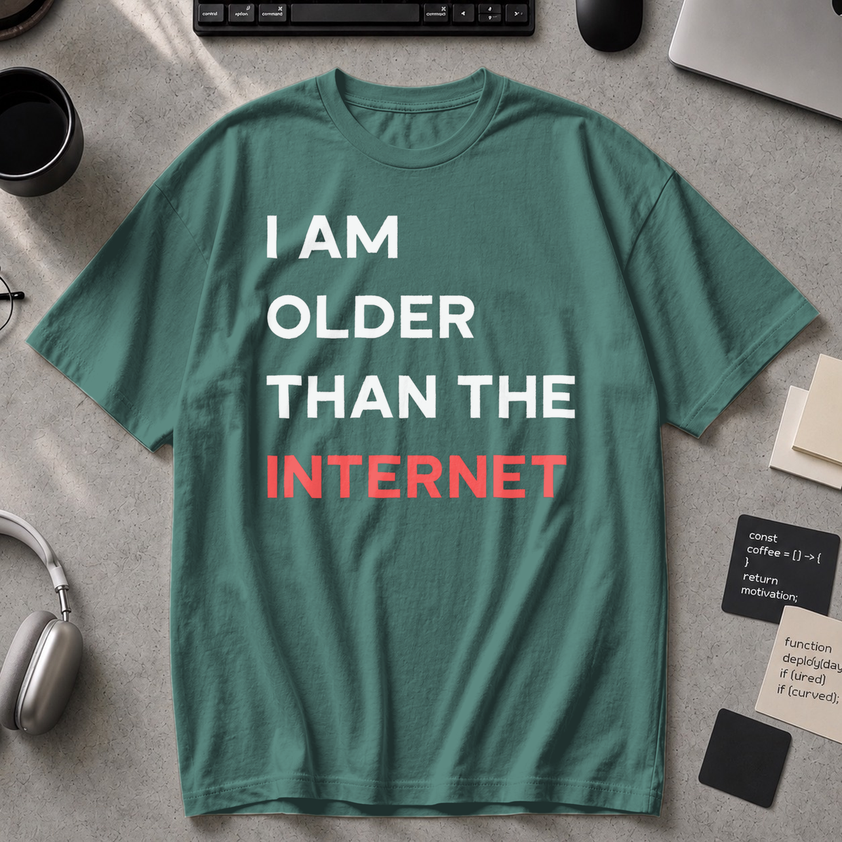 I am older than the internet Premium Shirt - Blue Spruce
