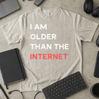 I am older than the internet Premium Shirt — ivory Premium Shirt mock-up