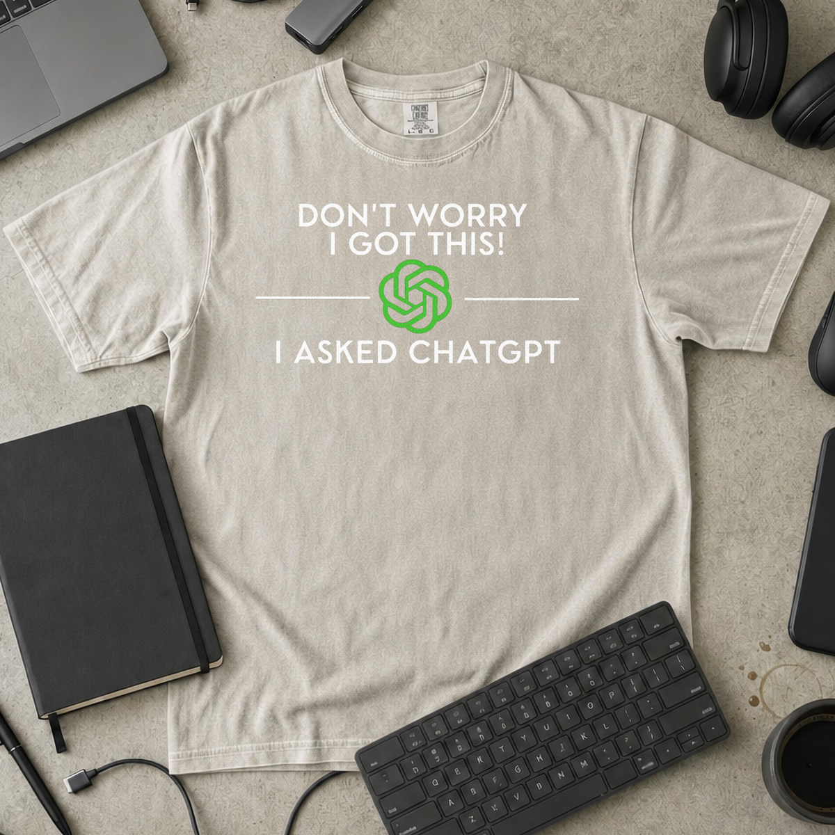 i asked chapgpt Premium Shirt — ivory Premium Shirt mock-up
