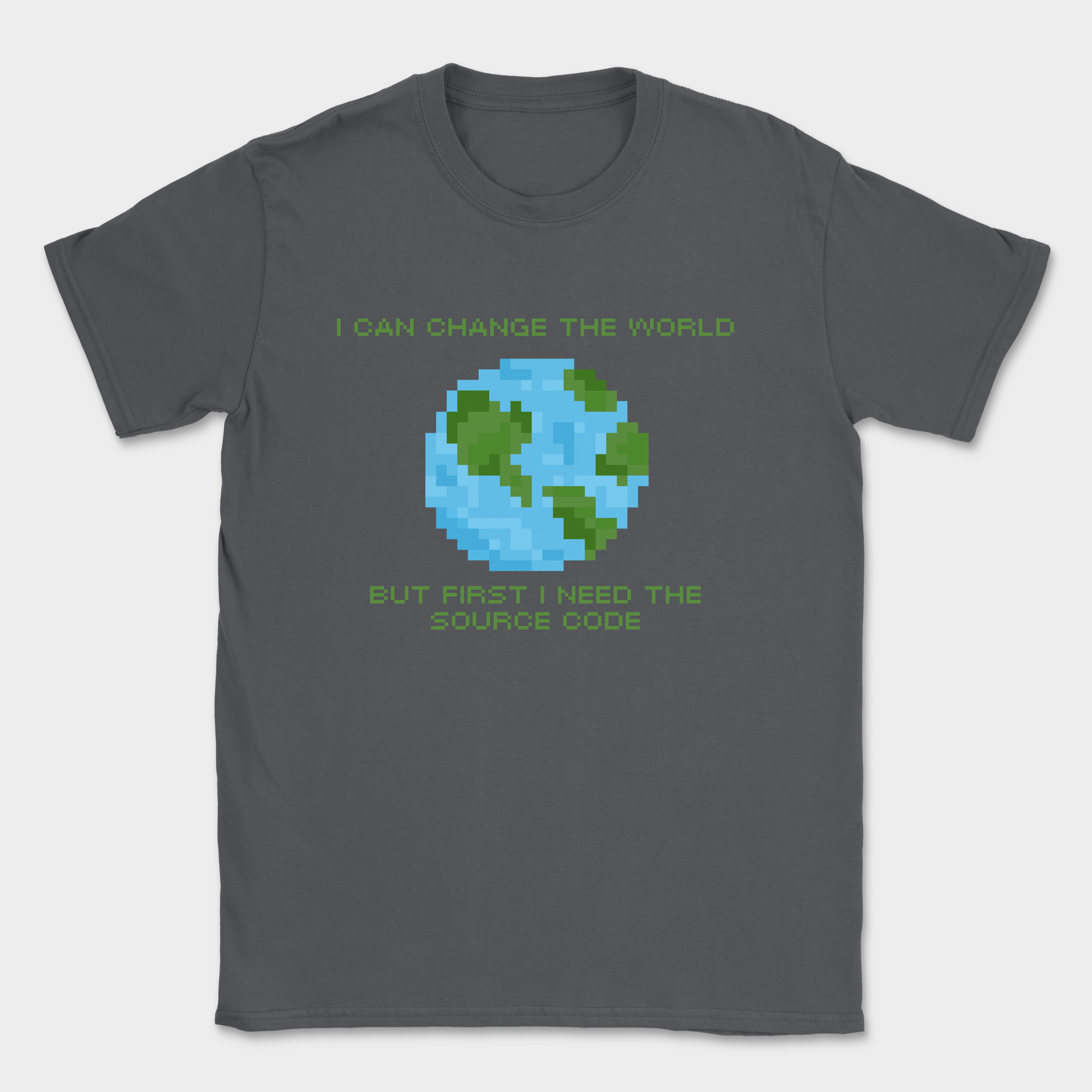 I can change the world shirt — Dark Heather Grey