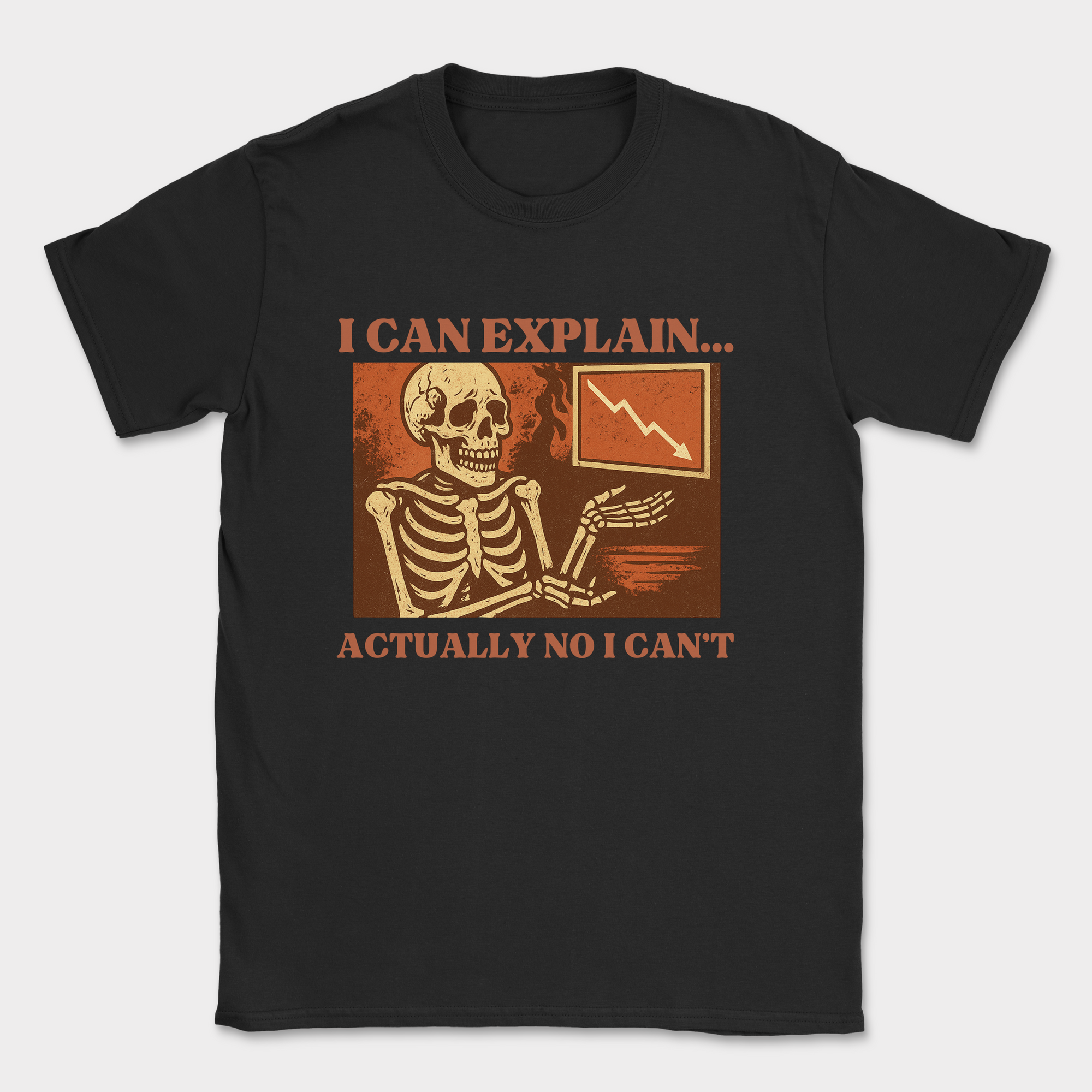 i can explain… actually no i can’t skeleton shirt — Black