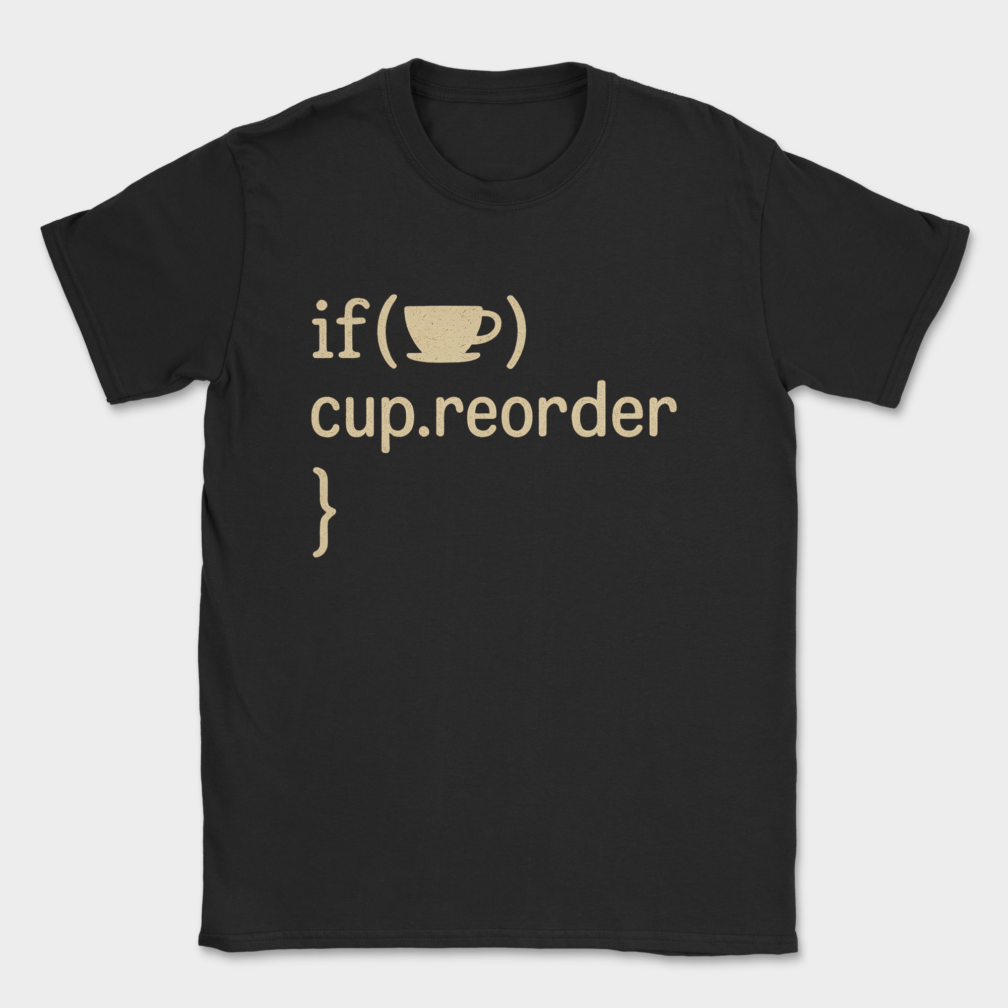 i cup reorder shirt — Black