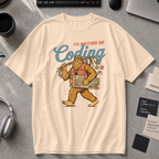 I'd Rather Be Coding Bigfoot Premium Shirt - Ivory
