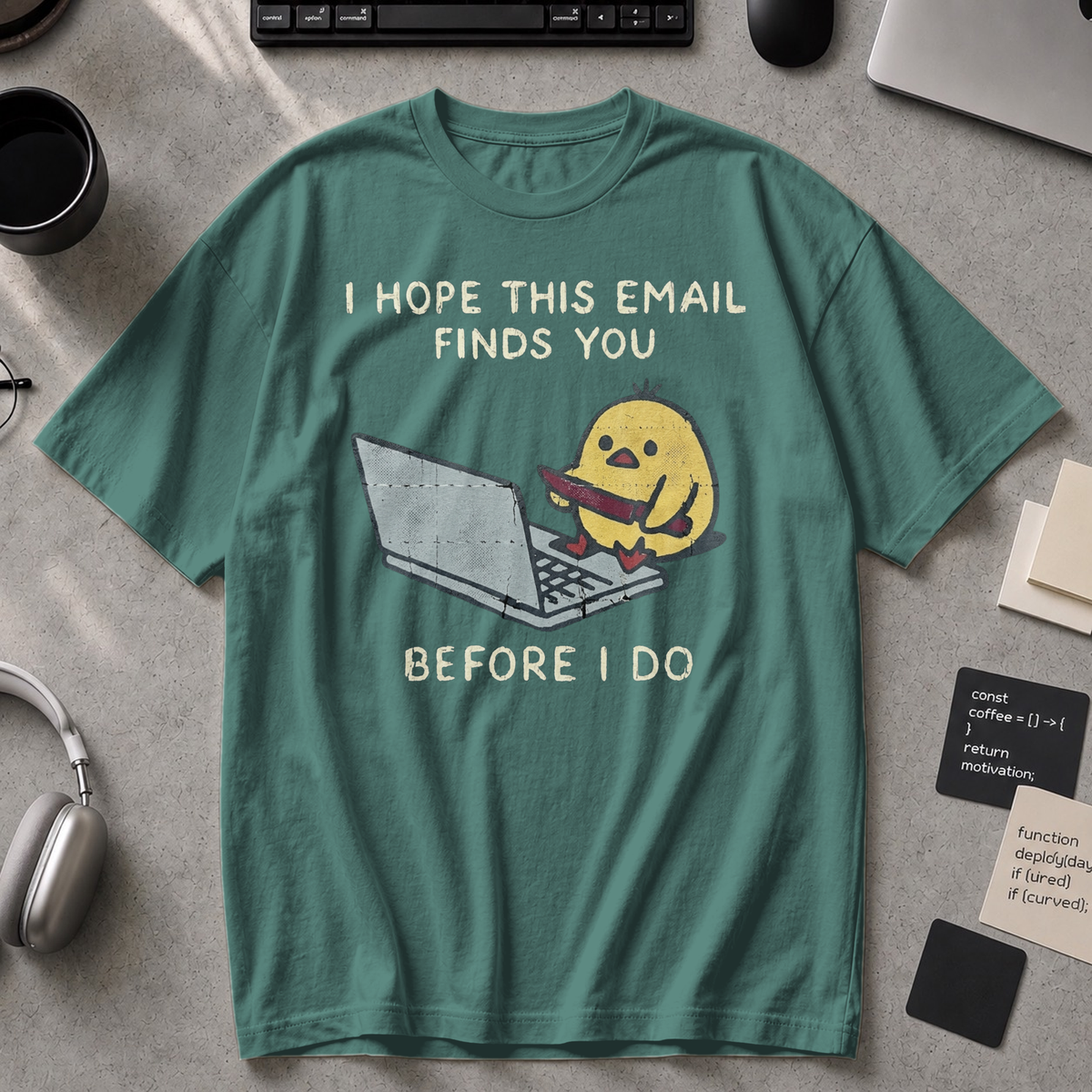 I Hope This Email Finds You Before I Do Premium Shirt - Blue Spruce