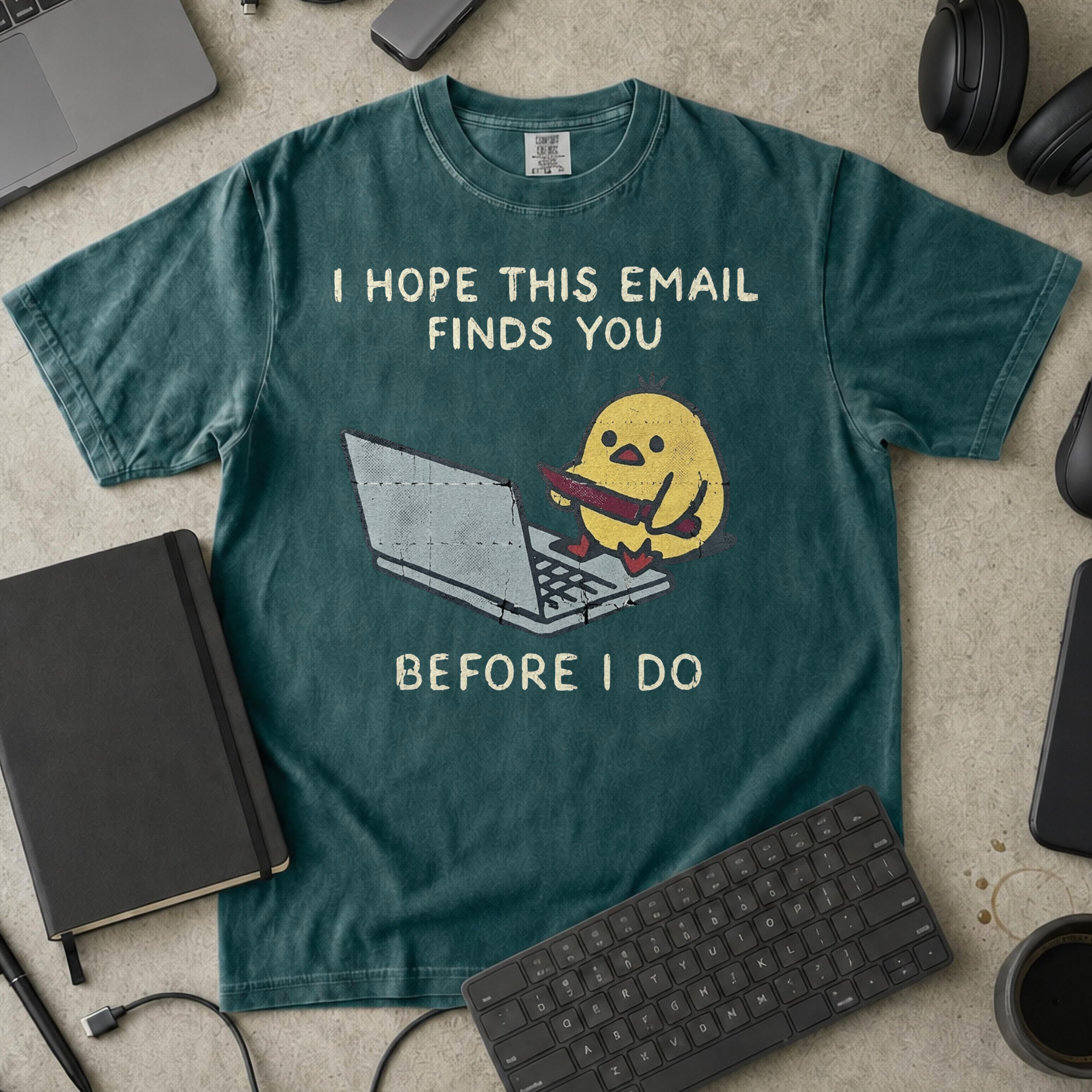 I Hope This Email Finds You Before I Do Premium Shirt — blue spruce Premium Shirt mock-up