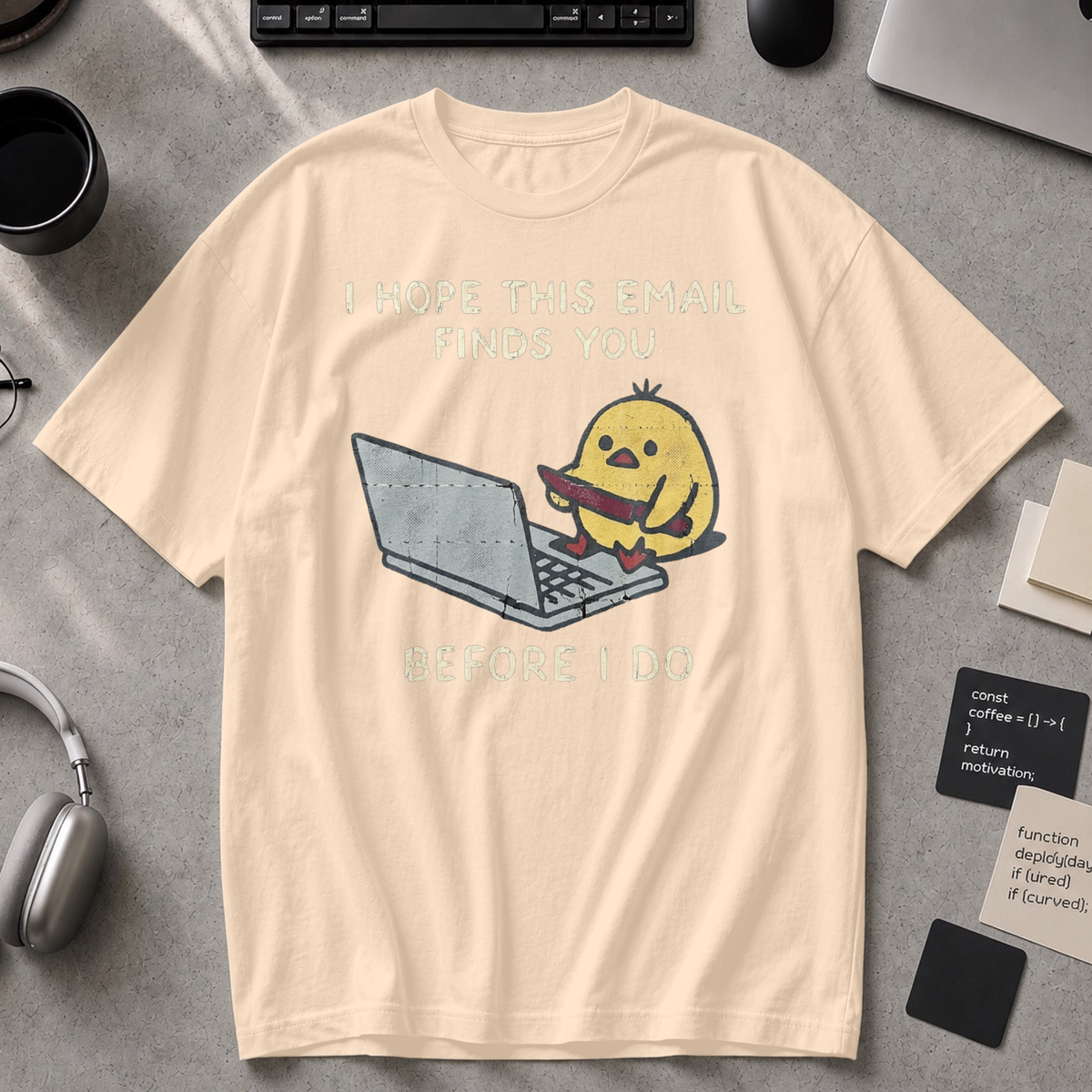 I Hope This Email Finds You Before I Do Premium Shirt - Ivory