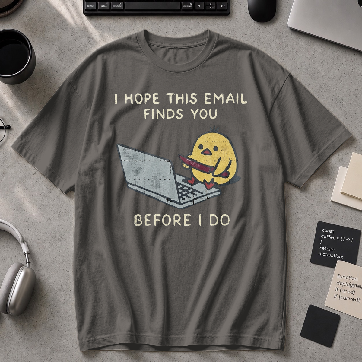 I Hope This Email Finds You Before I Do Premium Shirt - Pepper