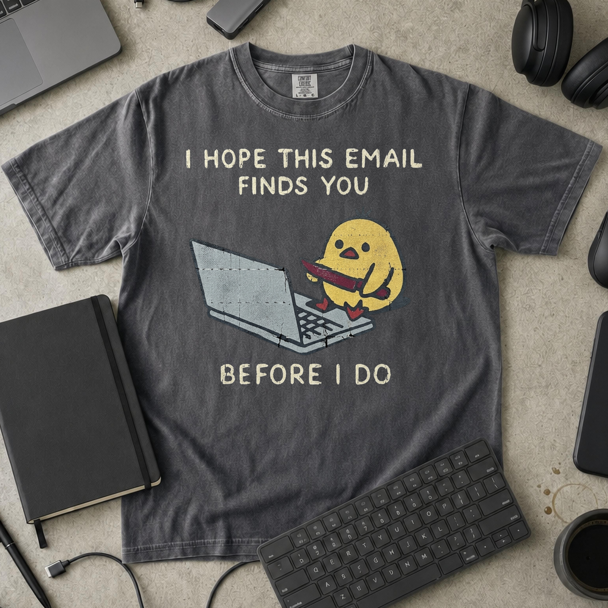 I Hope This Email Finds You Before I Do Premium Shirt — pepper Premium Shirt mock-up