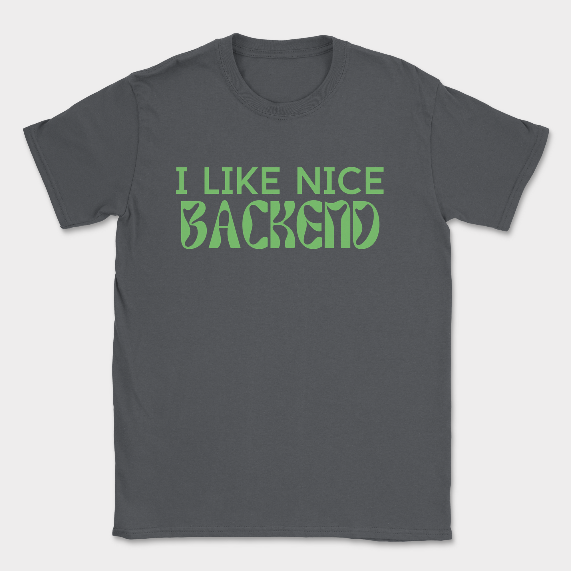i like backend shirt — Dark Heather Grey