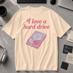 I Love A Hard Drive Premium Shirt - Ivory