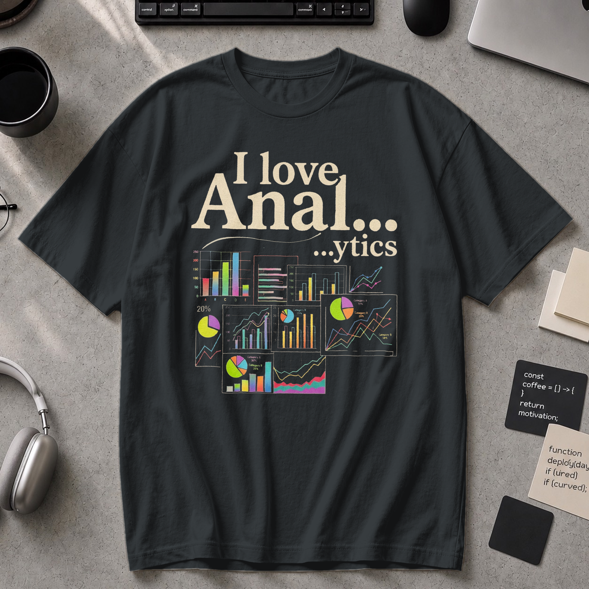 I Love Analytics Premium Shirt - Black