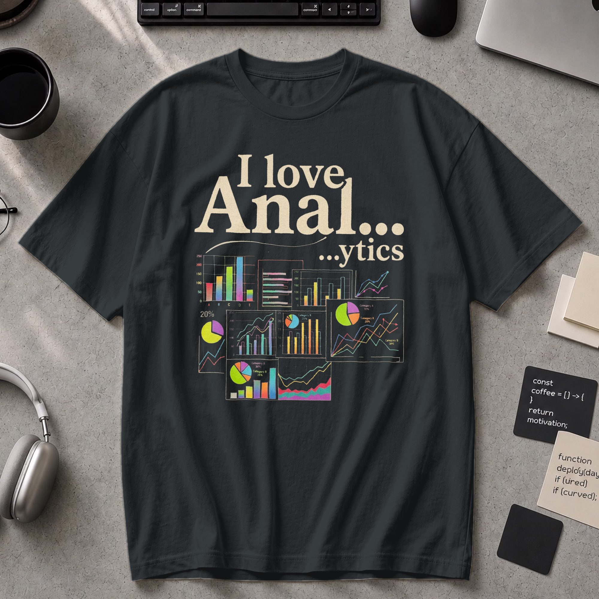I Love Analytics Premium Shirt - Black