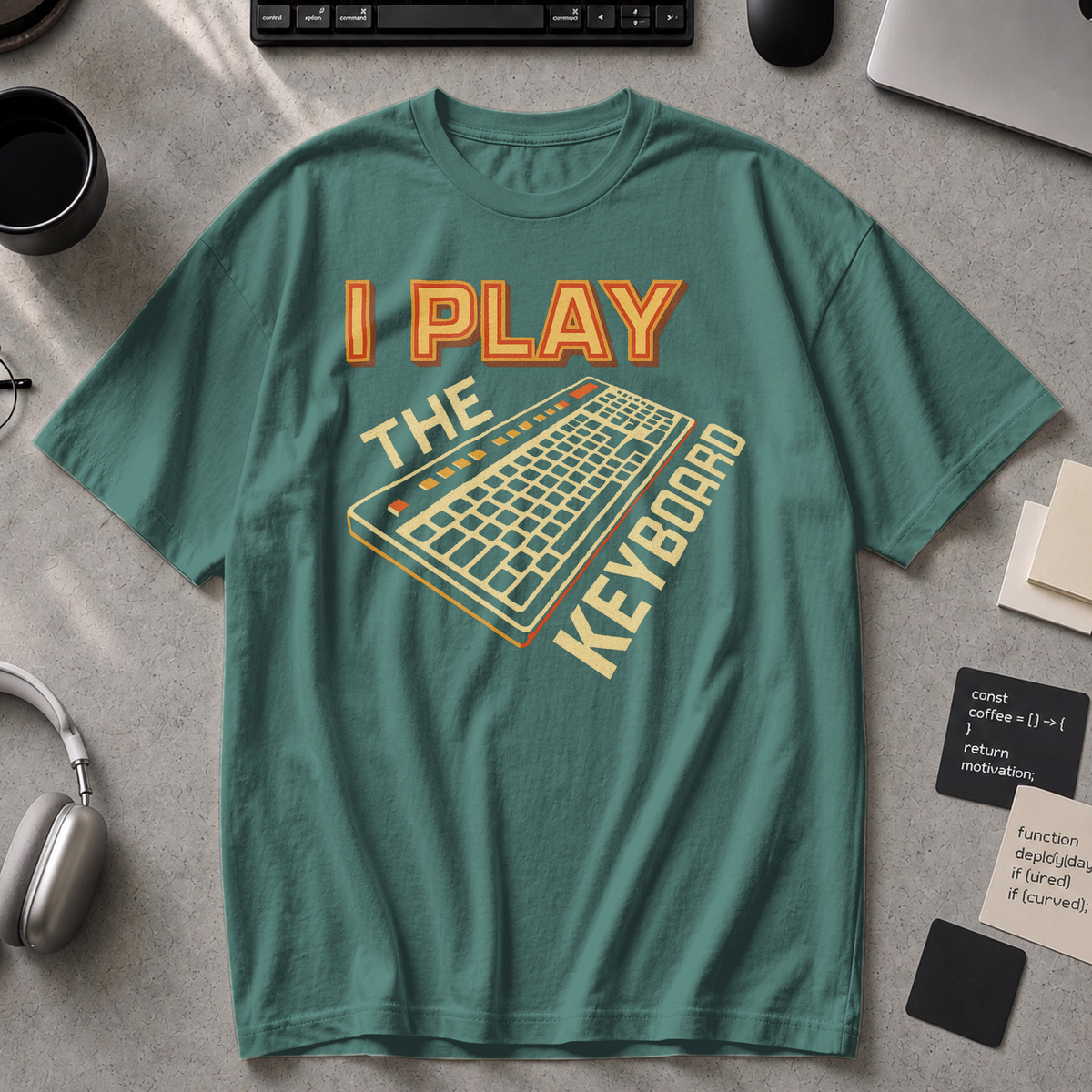 i play the keyboard Premium Shirt - Blue Spruce
