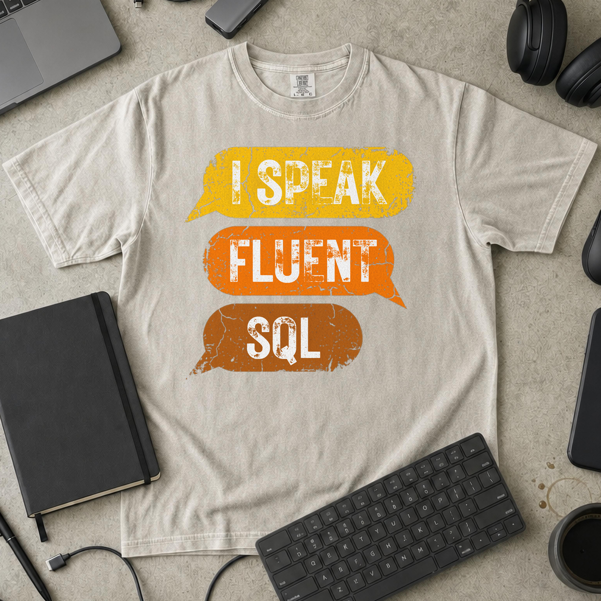 I Speak Fluent SQL Premium Shirt — ivory Premium Shirt mock-up