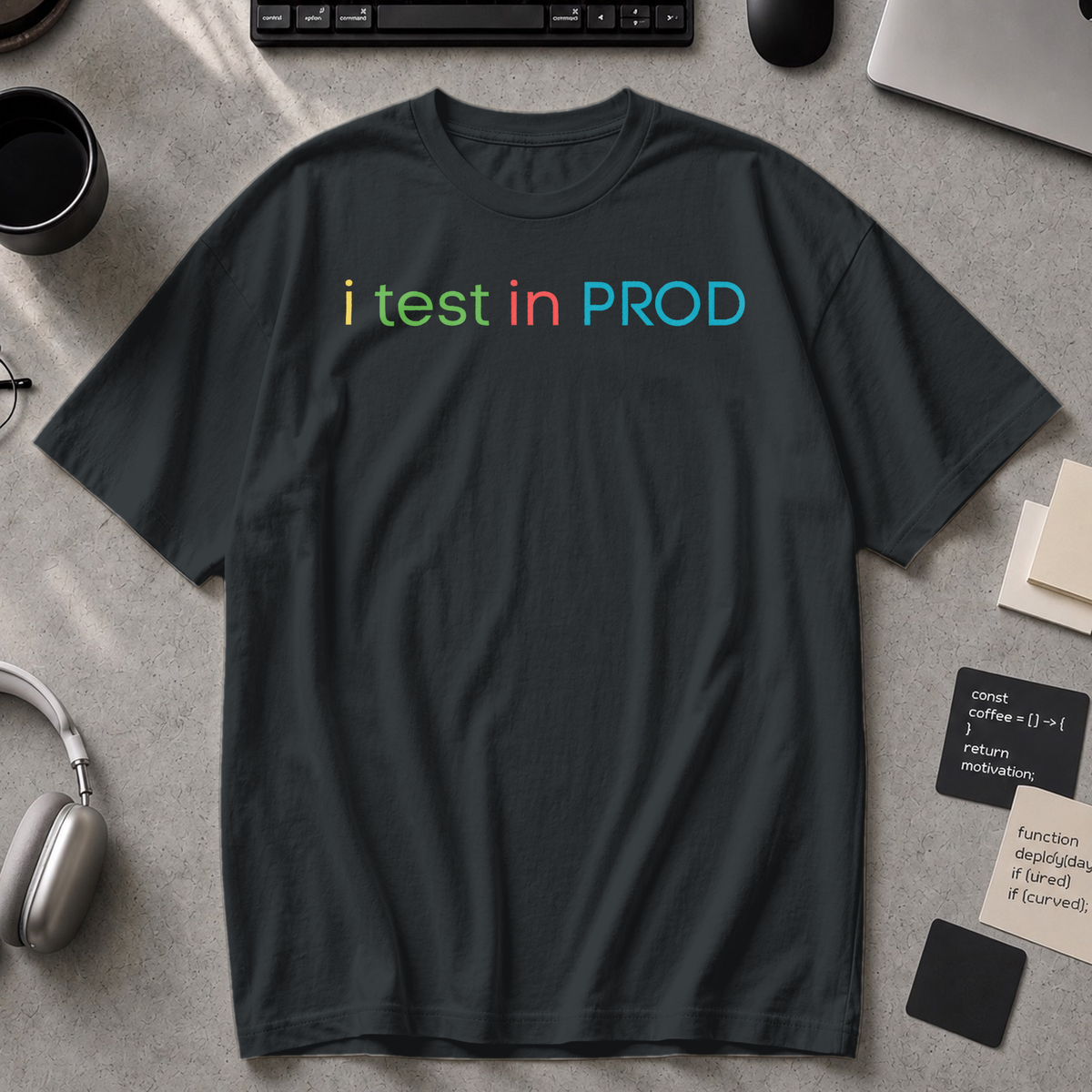 i test in PROD Premium Shirt - Black