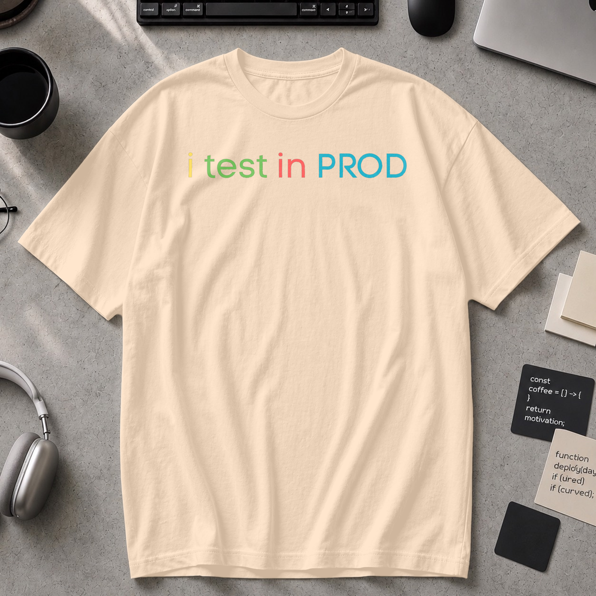 i test in PROD Premium Shirt - Ivory