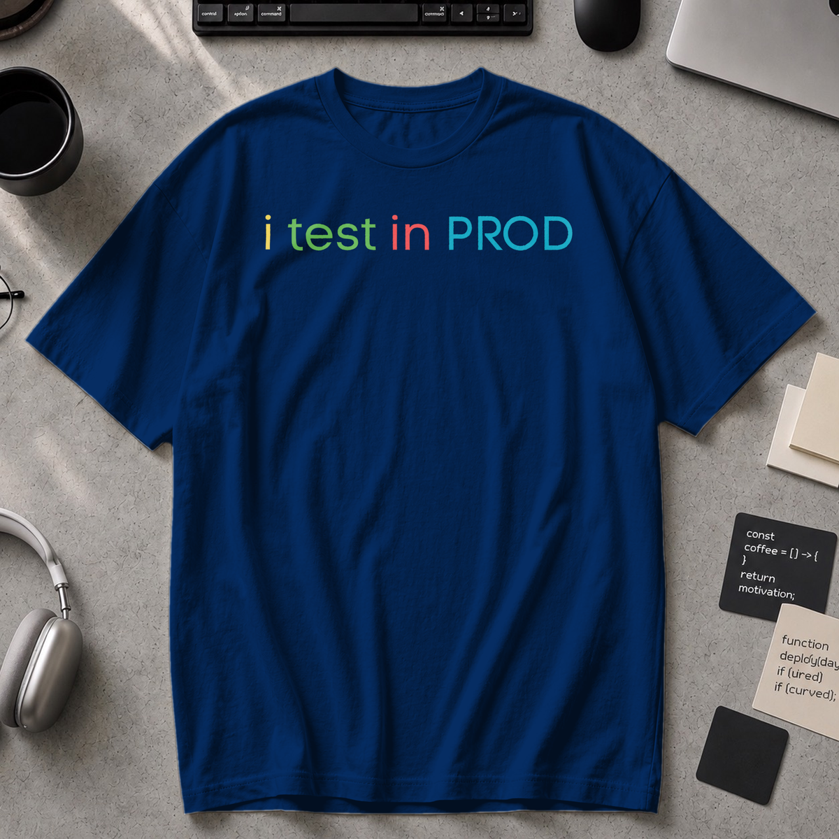 i test in PROD Premium Shirt - True Navy