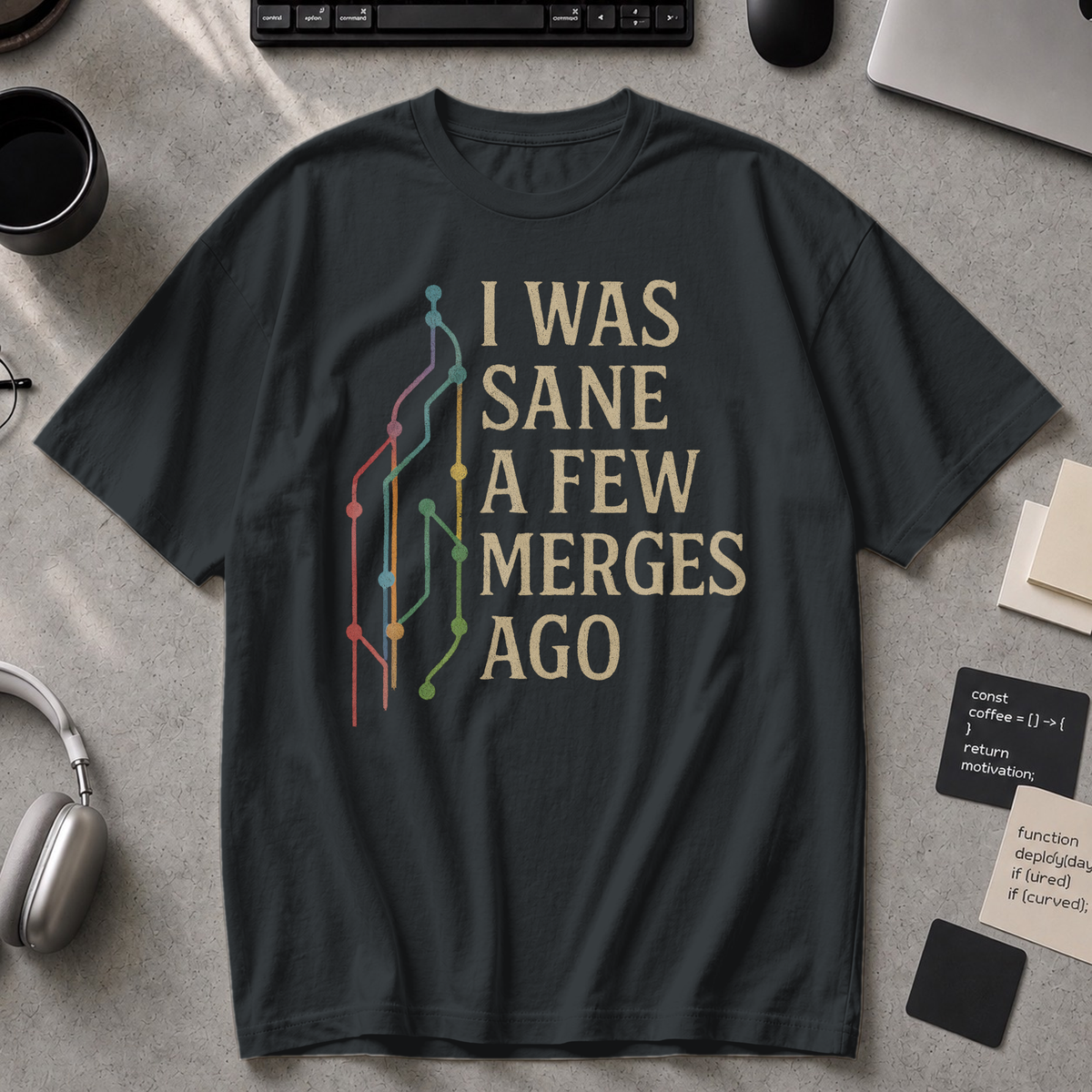 i was sane few merges ago Premium Shirt - Black