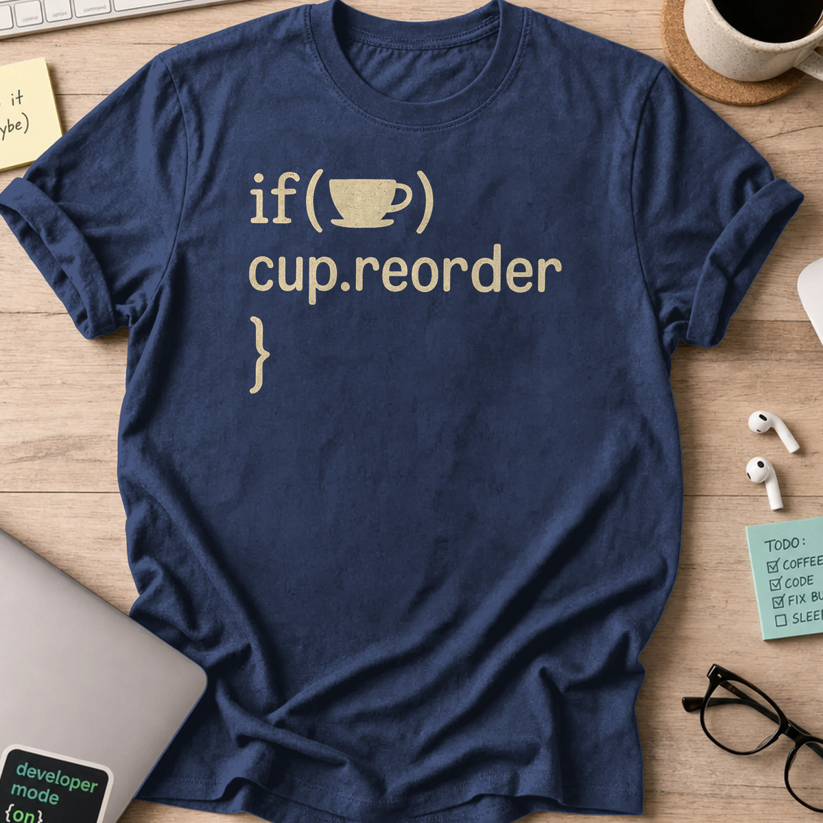 i cup reorder shirt - Navy