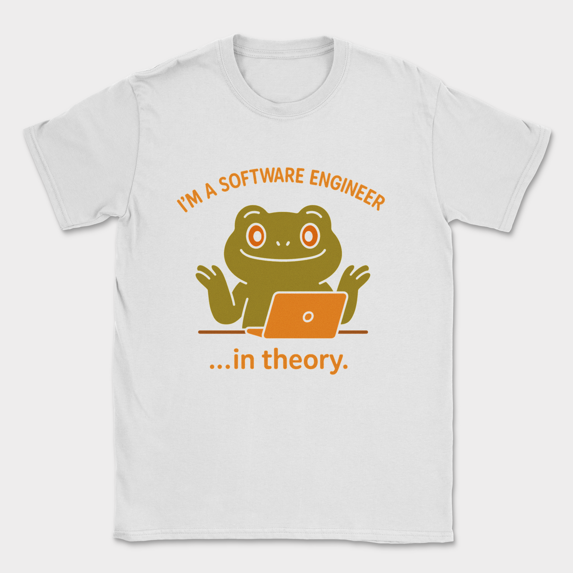 i'm a software engineer in theory shirt — White
