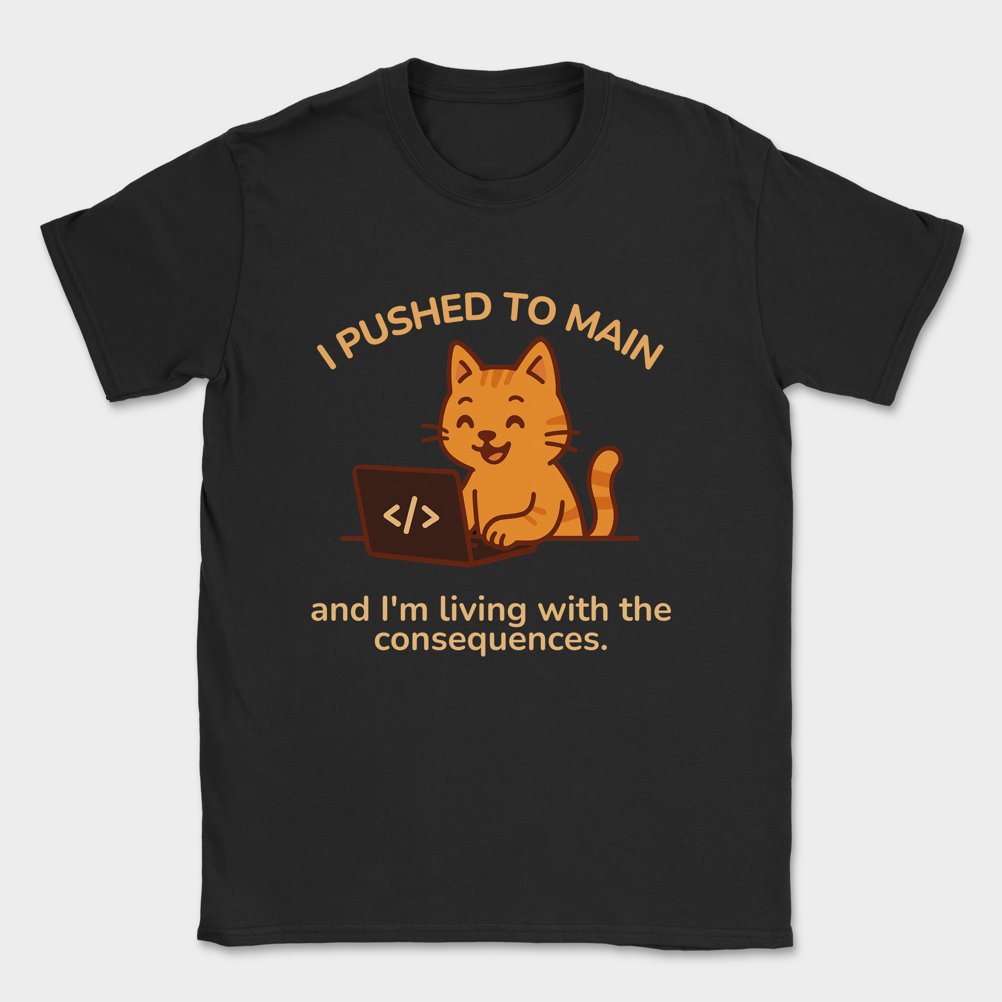 i'm living with the consequences shirt — Black