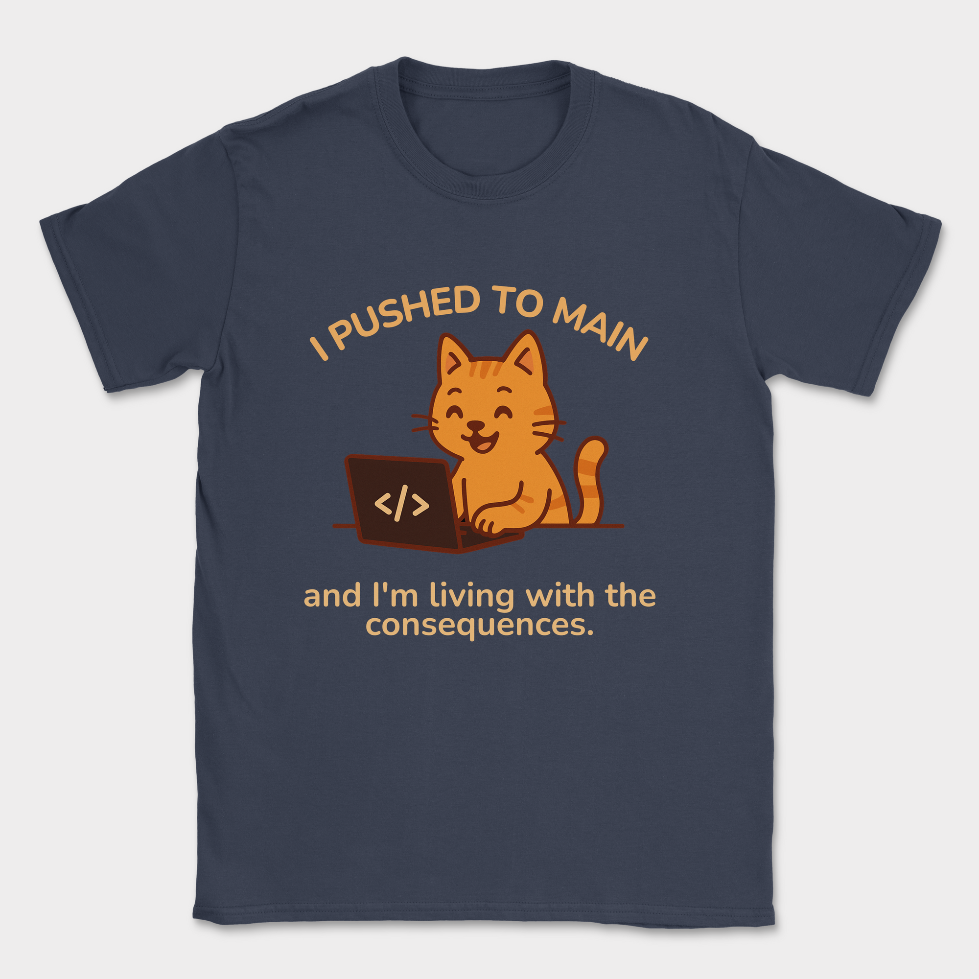 i'm living with the consequences shirt — Navy