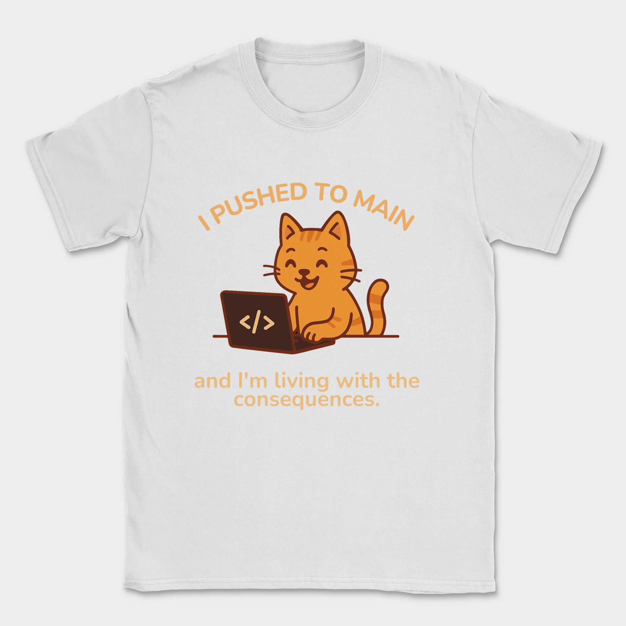 i'm living with the consequences shirt — White