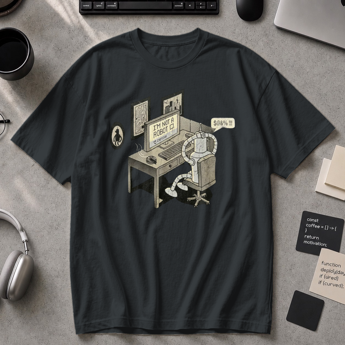 I'm Not A Robot Captcha Premium Shirt - Black