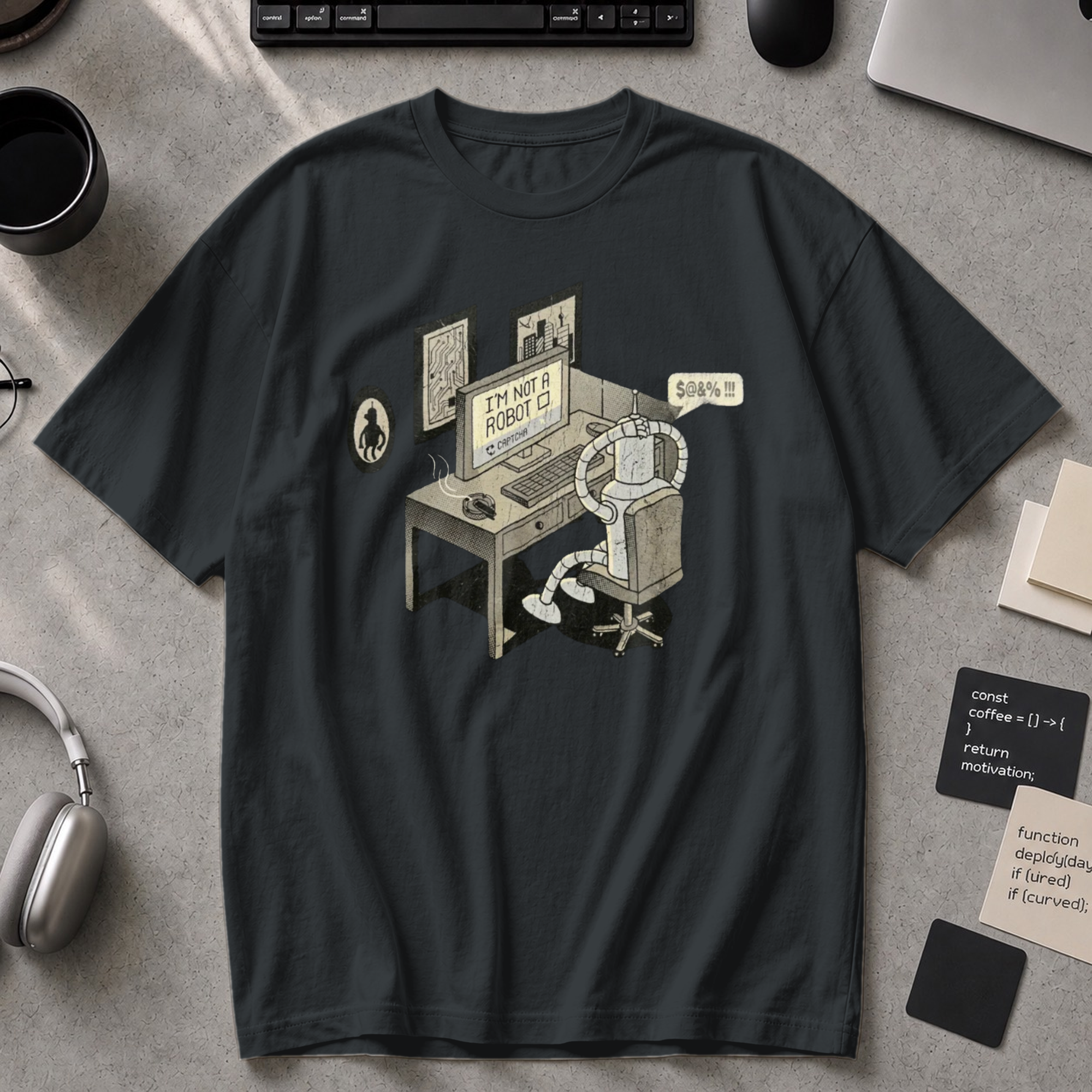 I'm Not A Robot Captcha Premium Shirt - Black