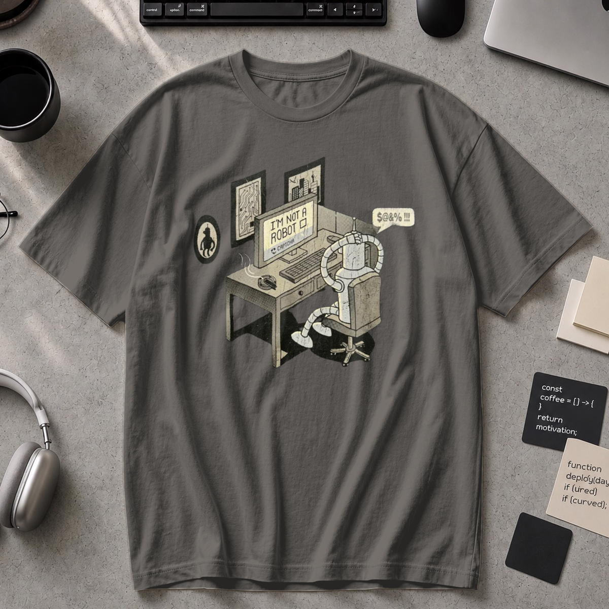 I'm Not A Robot Captcha Premium Shirt - Pepper