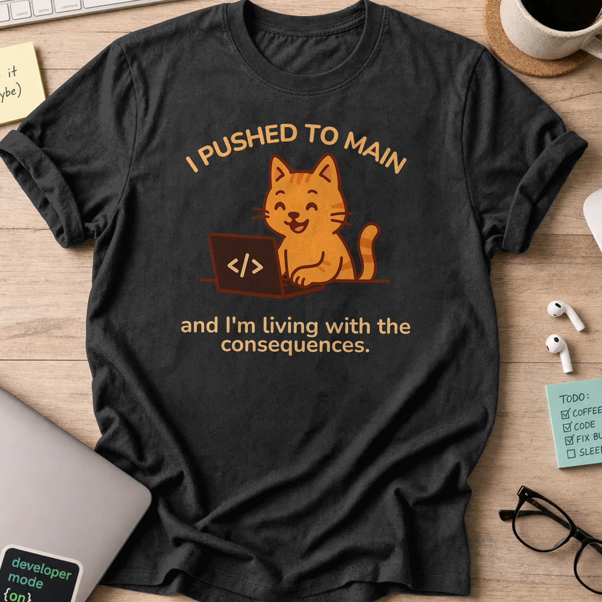 i'm living with the consequences shirt - Black