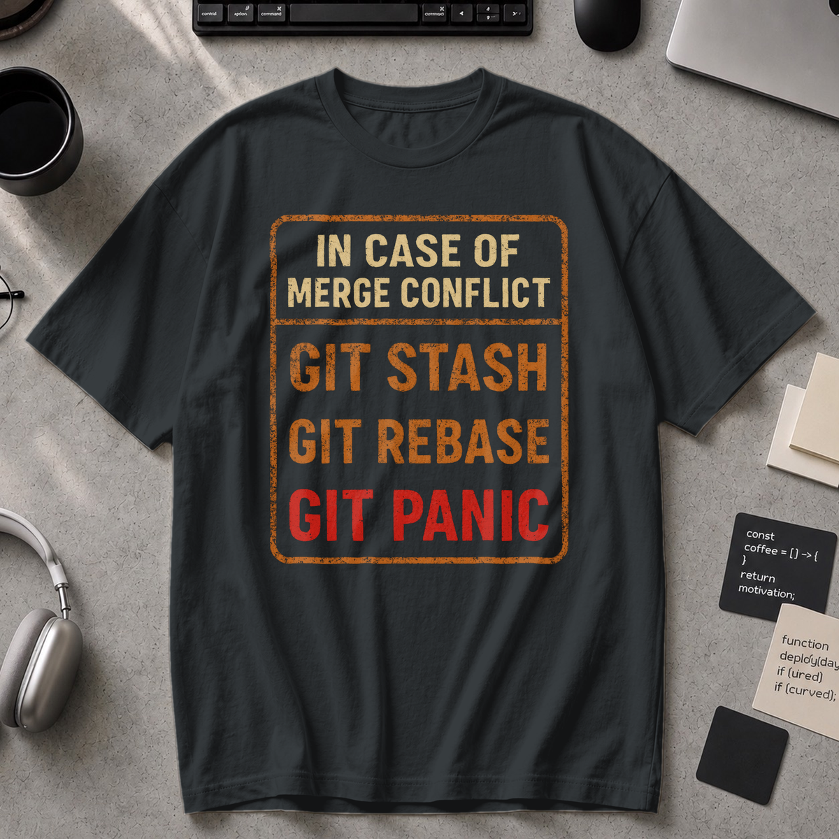 in case of merge conflict Premium Shirt - Black