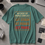 in case of merge conflict Premium Shirt - Blue Spruce