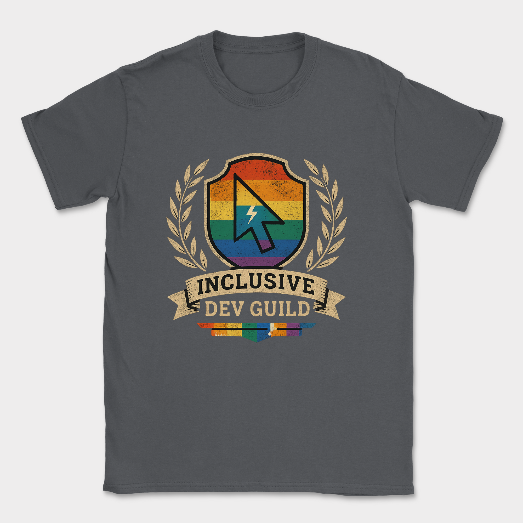 inclusive DEV guild shirt — Dark Heather Grey