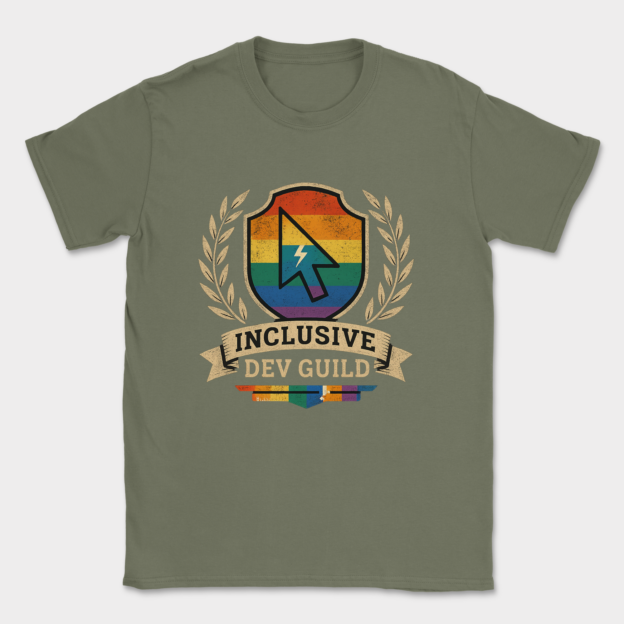 inclusive DEV guild shirt — Military Green