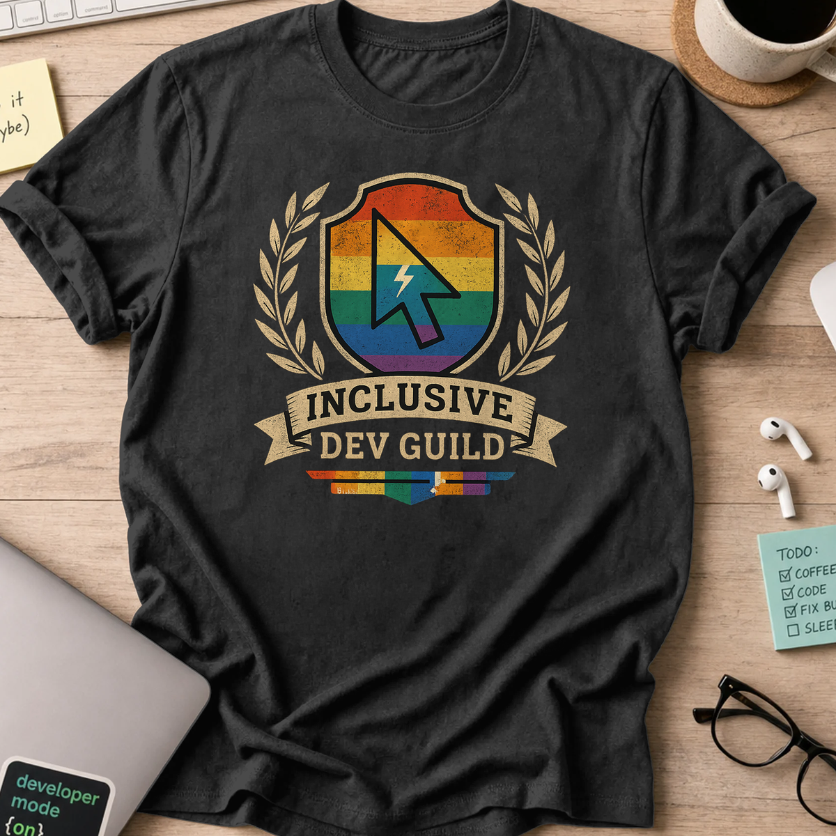 inclusive DEV guild shirt - Black