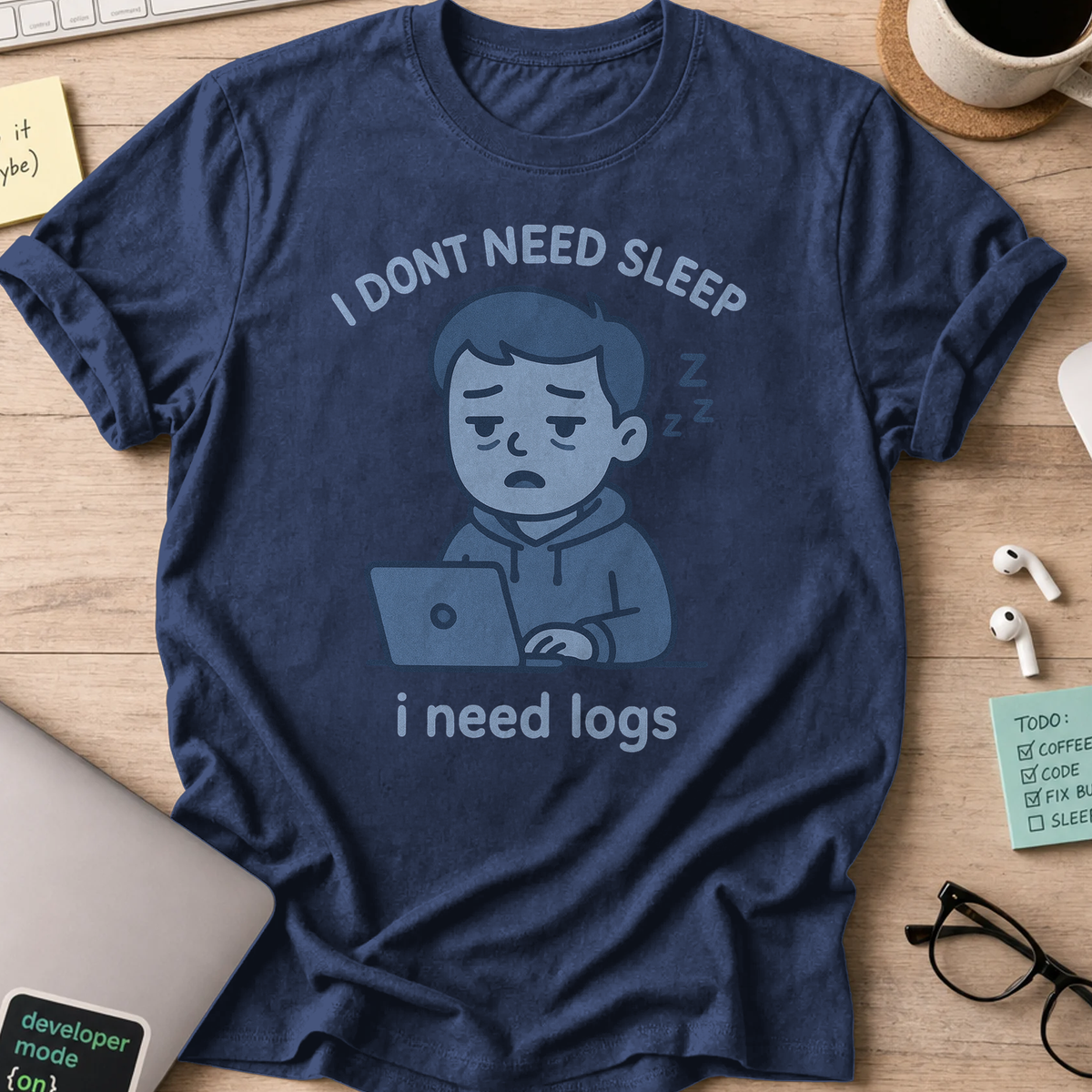 i need logs shirt - Navy