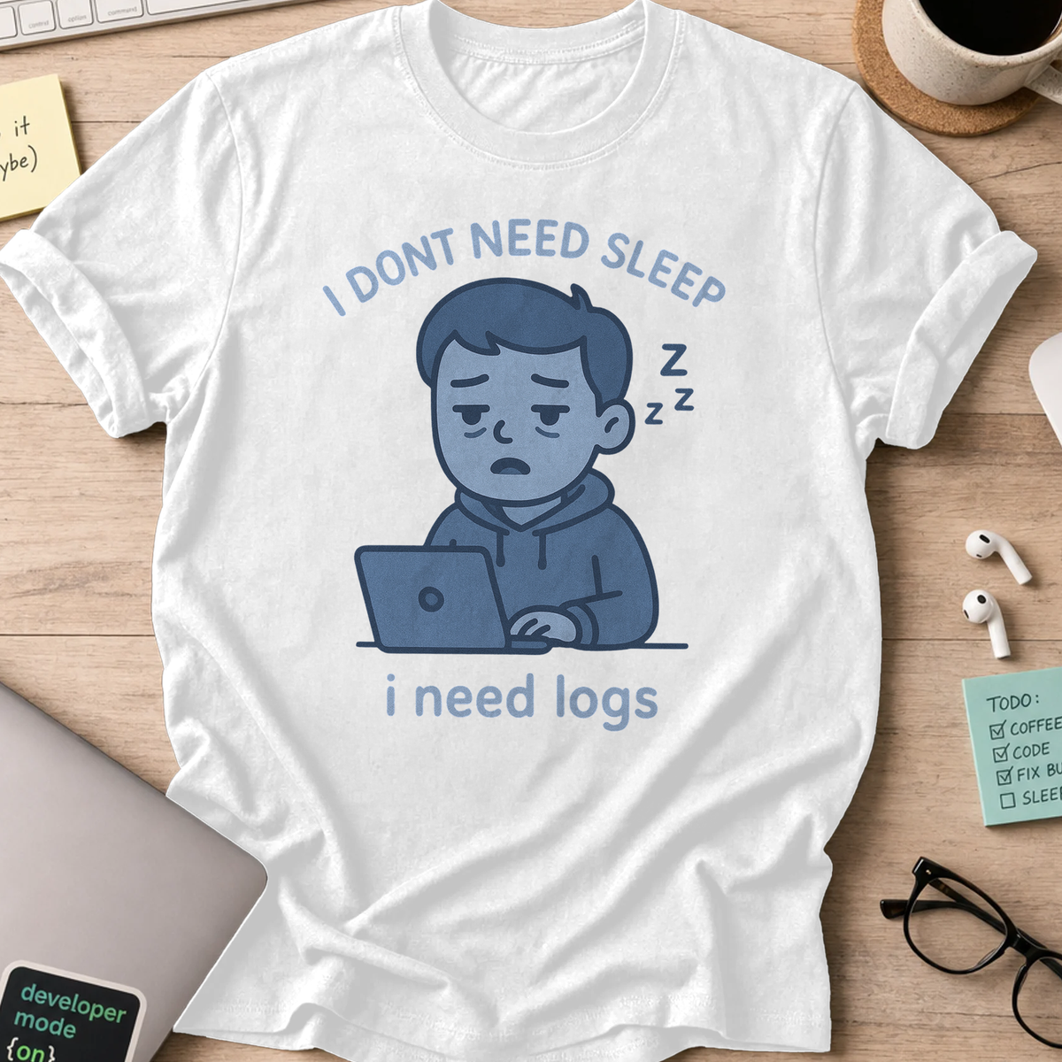 i need logs shirt - White