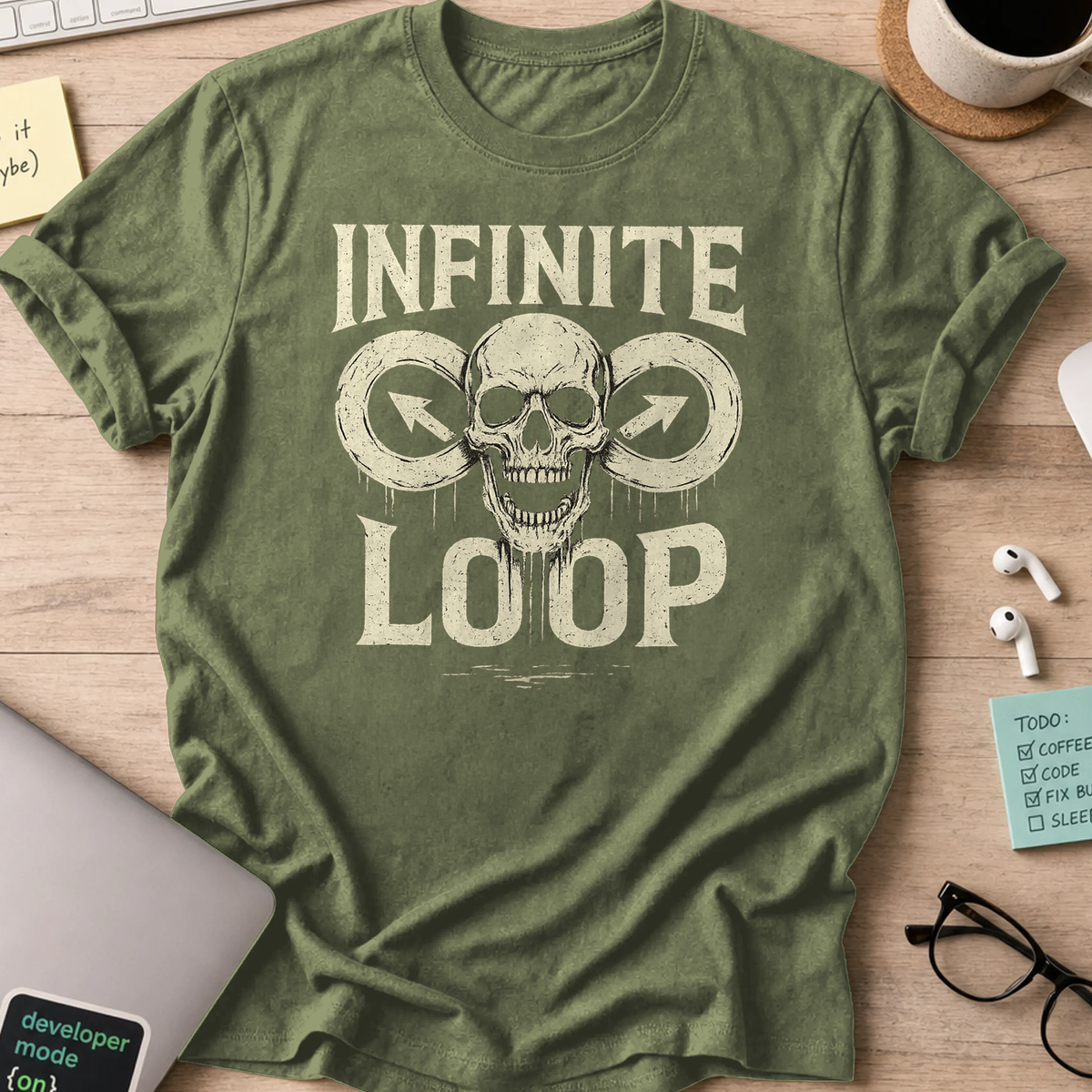 Infinite Loop shirt - Military Green