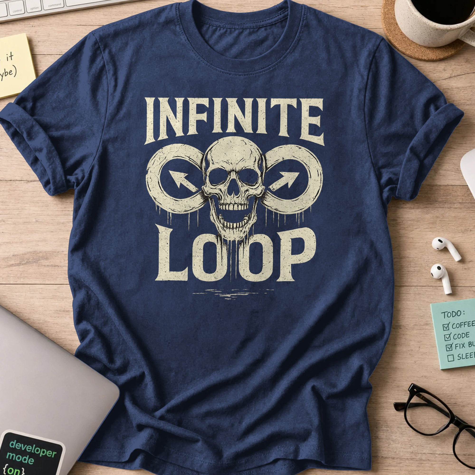Infinite Loop shirt - Navy