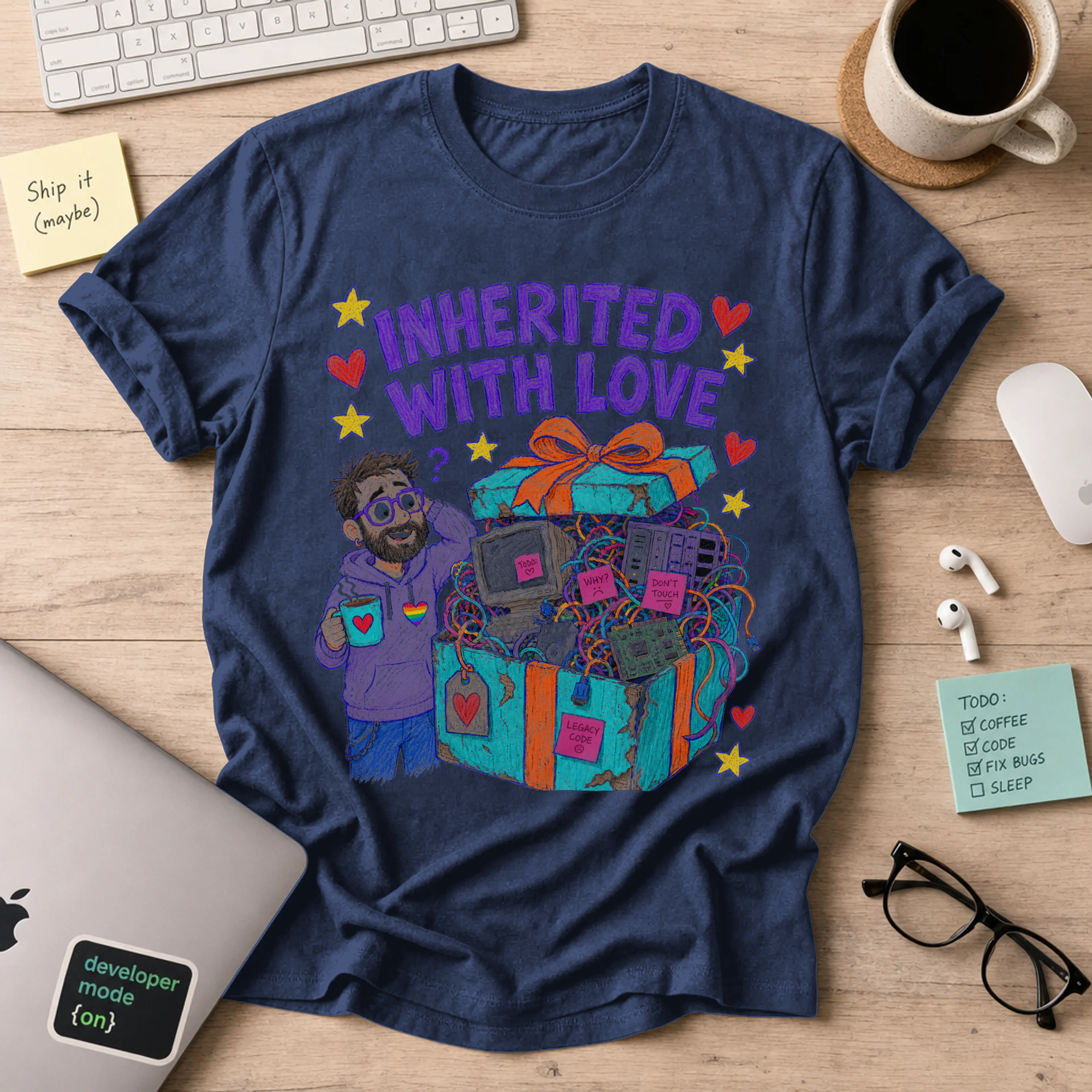 Inherited With Love Shirt — Navy
